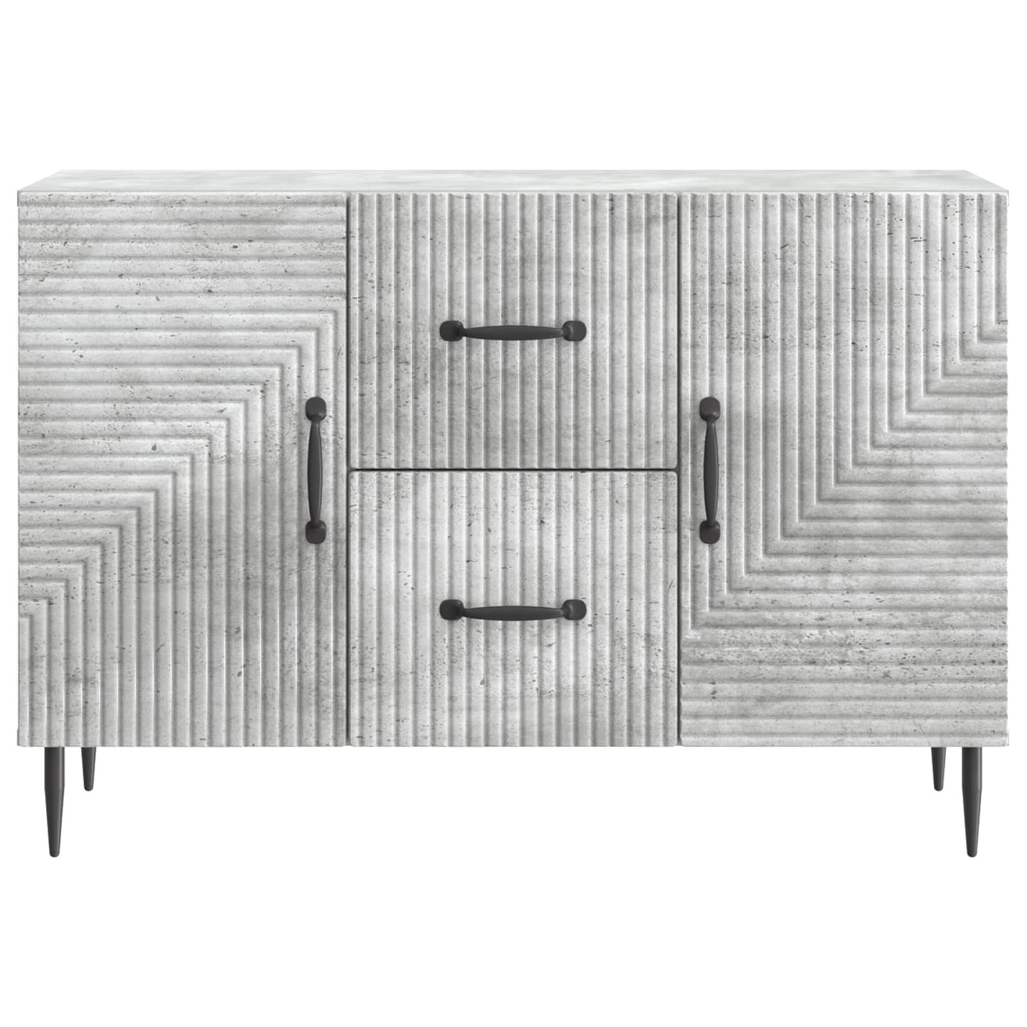 Serviesskap Betonggrå 89 x 34,5 x 60 cm Konstruert tre