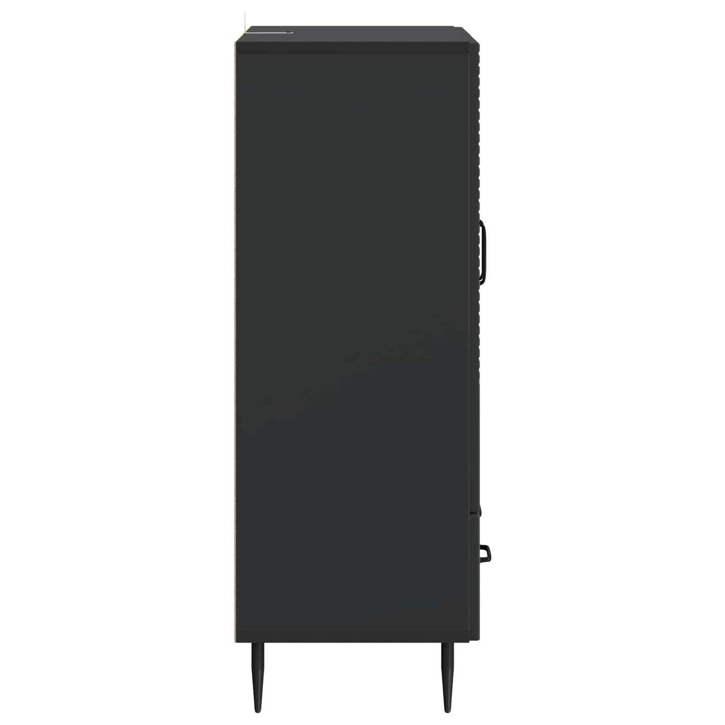 Serviesskap med skuff Svart 66 x 34,5 x 95 cm Konstruert tre