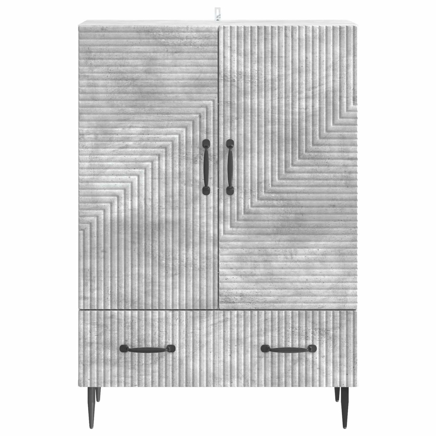 Serviesskap Betonggrå 66 x 34,5 x 95 cm Konstruert tre