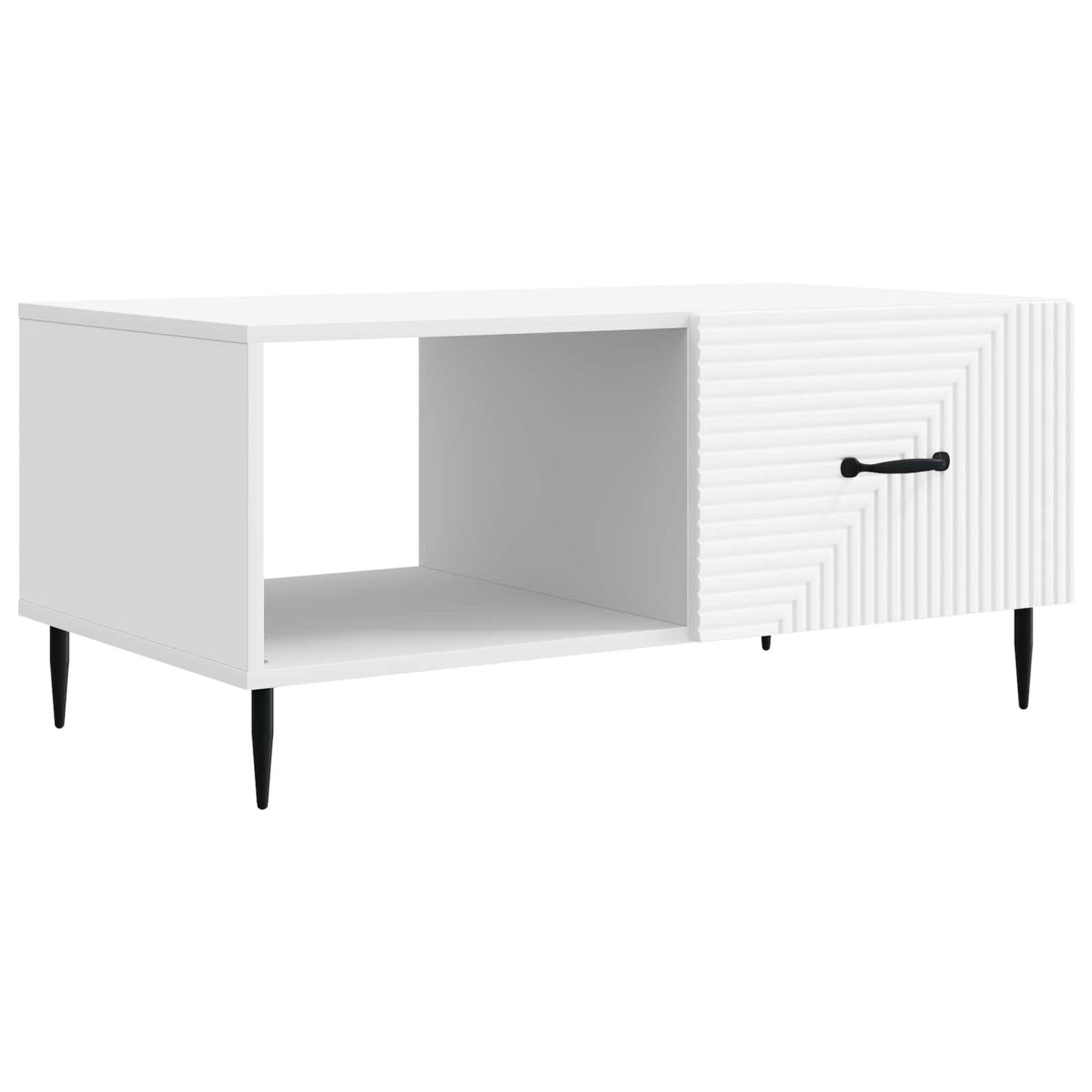 Kaffebord Hvit 90 x 50 x 40 cm Konstruert tre