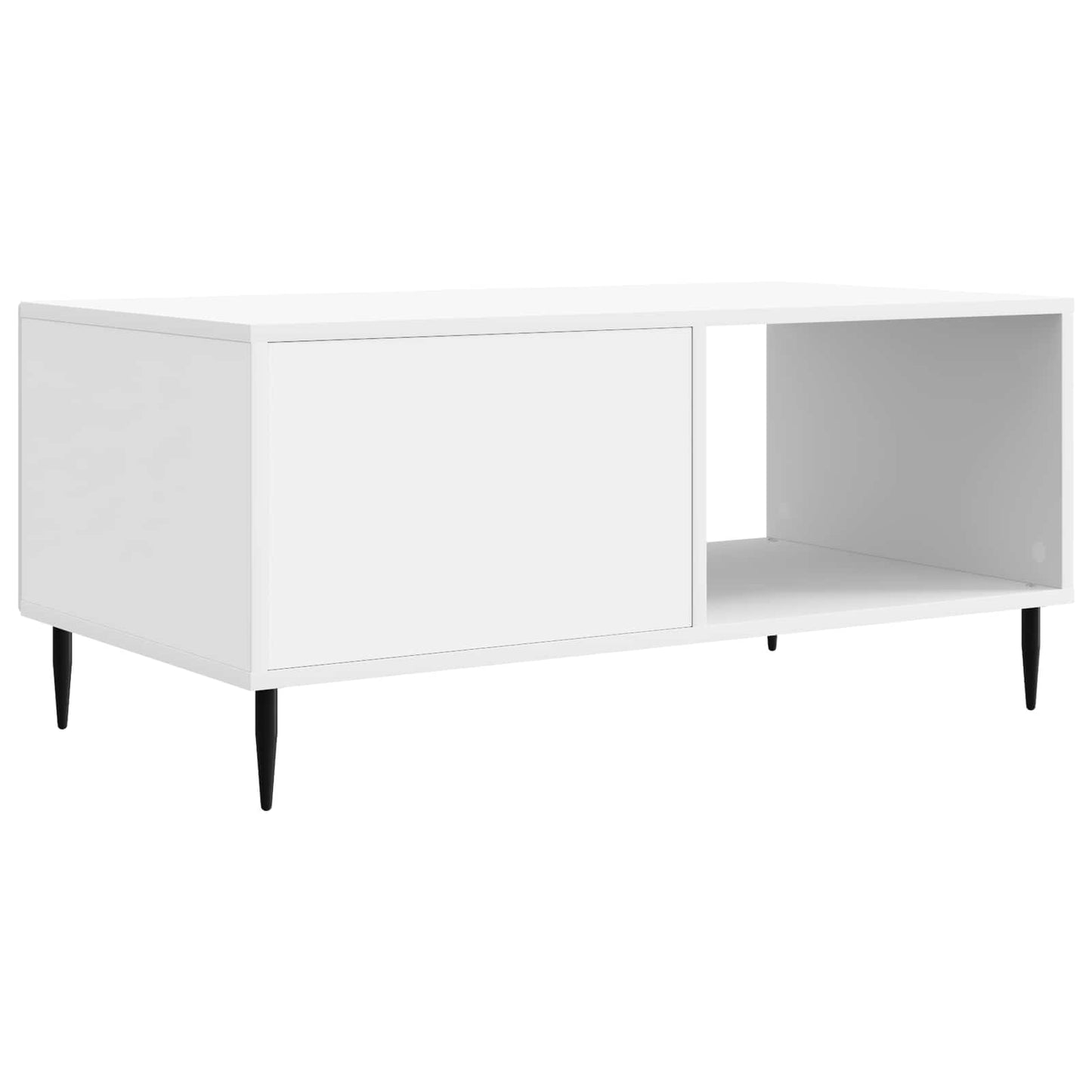 Kaffebord Hvit 90 x 50 x 40 cm Konstruert tre
