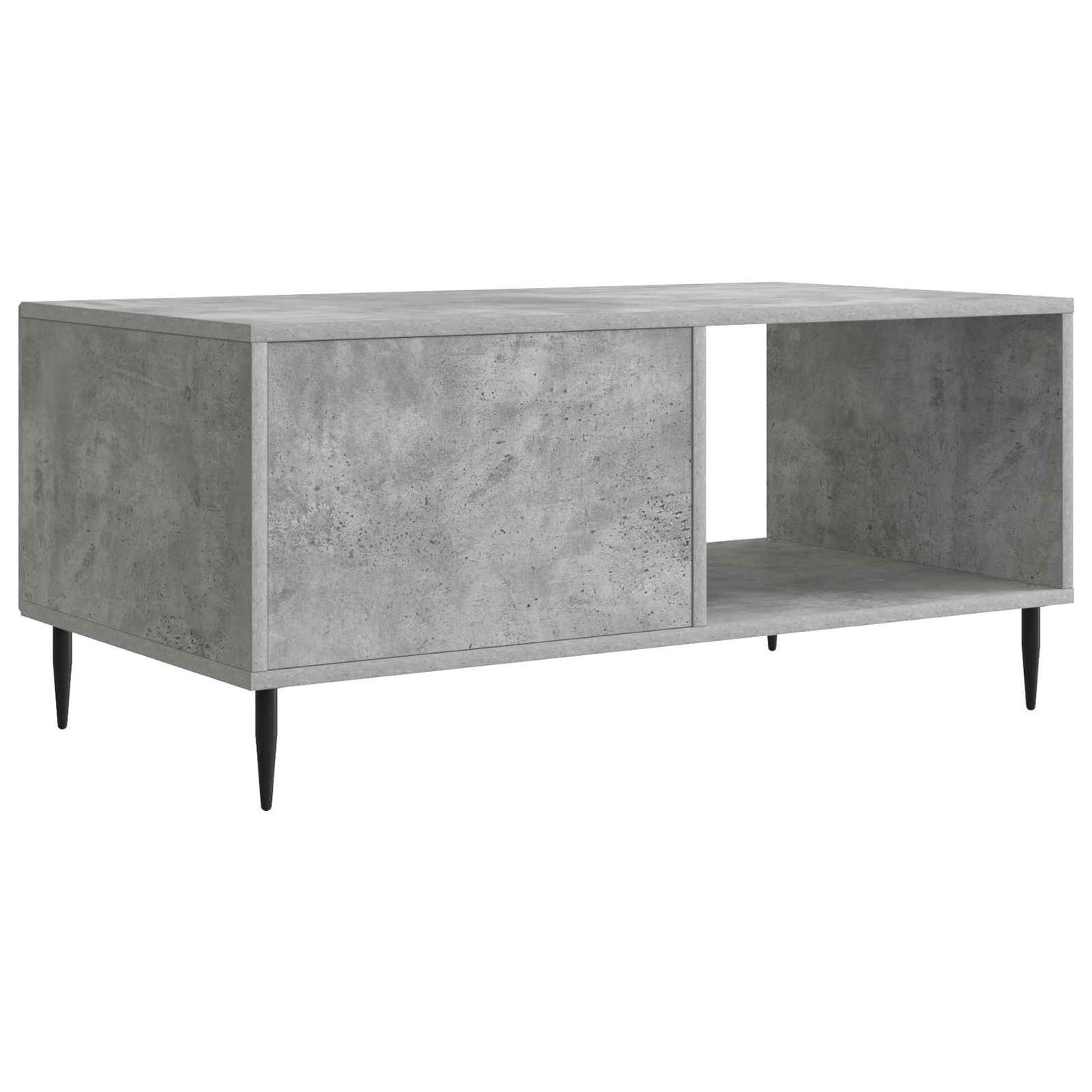 Kaffebord Betonggrå 90 x 50 x 40 cm Konstruert tre