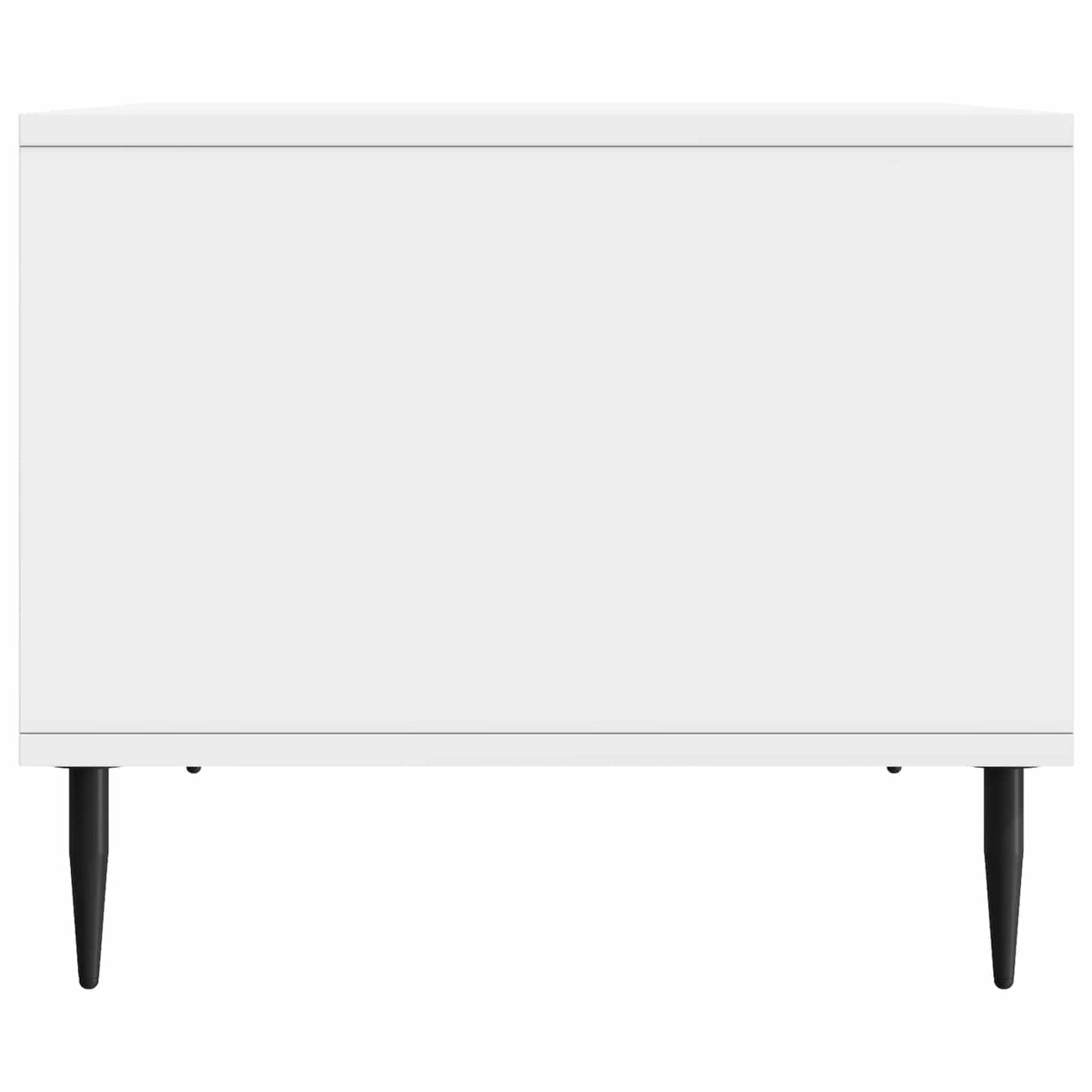 Kaffebord Høgglans hvit 90 x 50 x 40 cm Konstruert tre