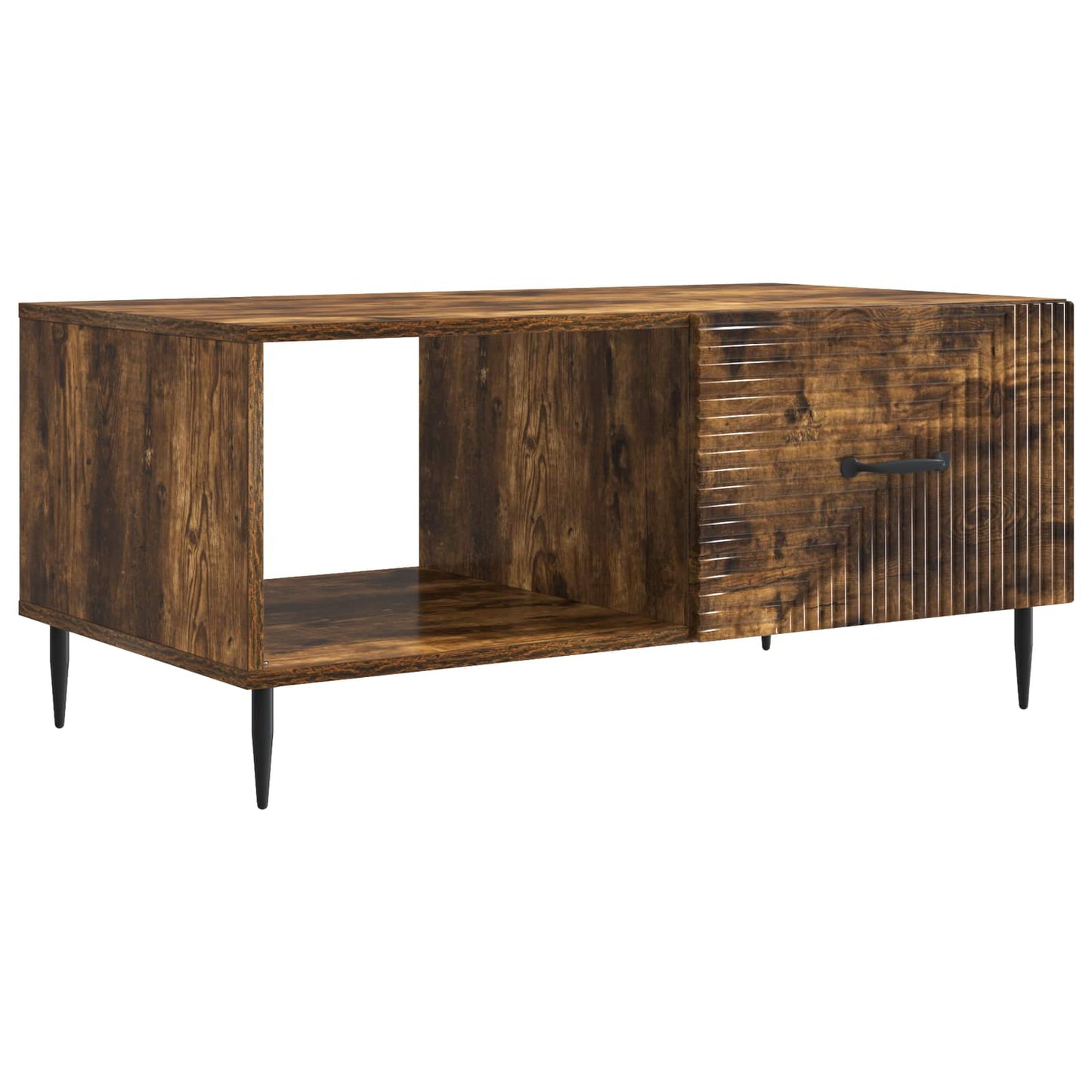 Kaffebord Røkt Eik 90 x 50 x 40 cm Konstruert tre