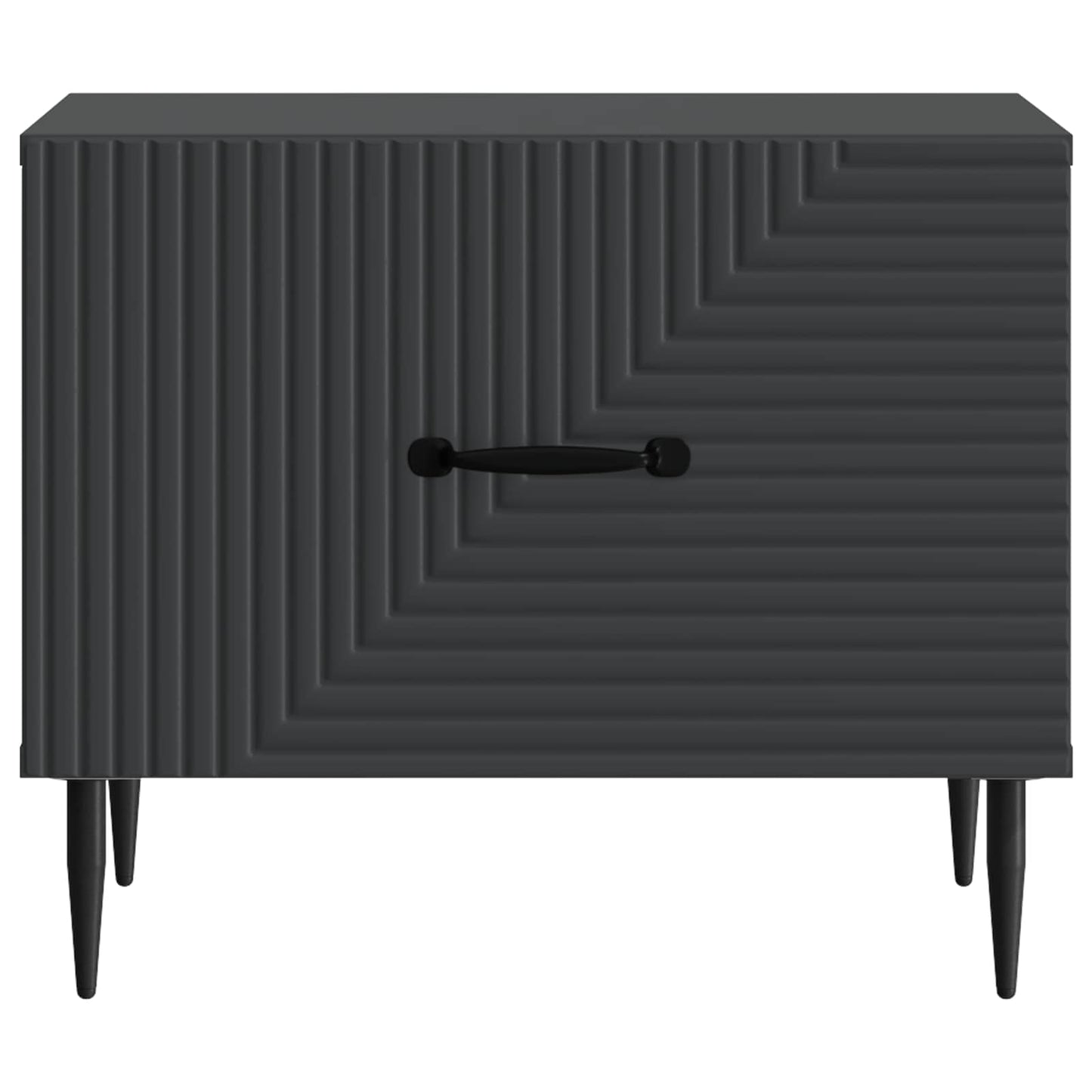Kaffebord med skuff Svart 49 x 50 x 40 cm Konstruert tre