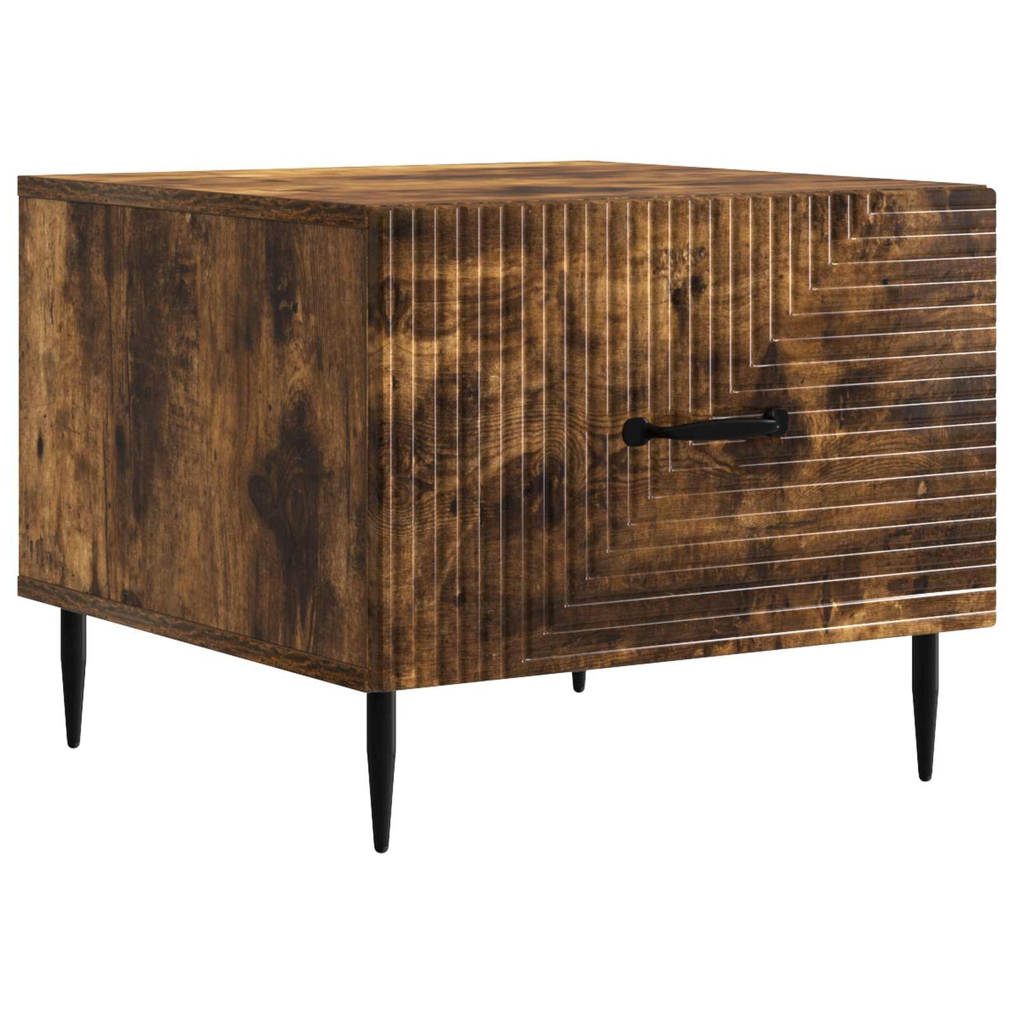 Kaffebord med skuff Røkt Eik 49 x 50 x 40 cm Konstruert tre