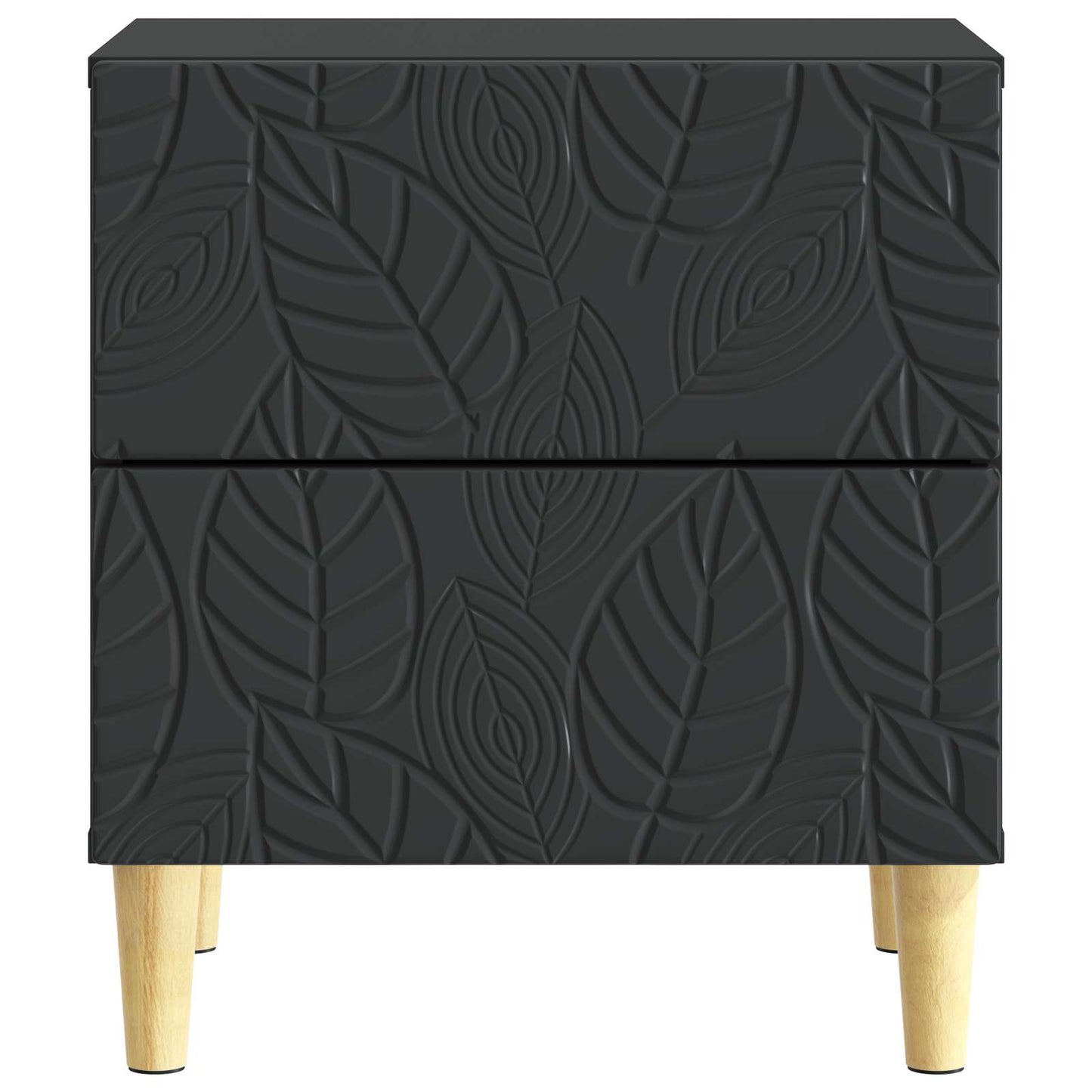 Nattbord Svart 43 x 34,5 x 48 cm Konstruert tre