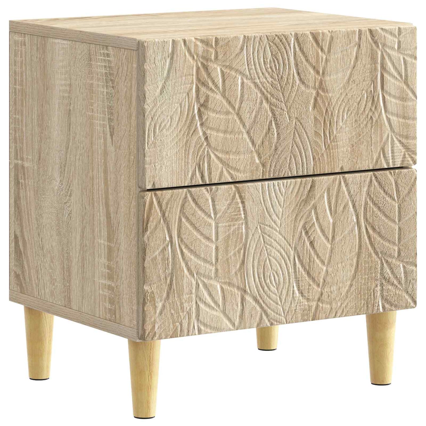 Nattbord 2 pcs Sonoma eik 43 x 34,5 x 48 cm Konstruert tre