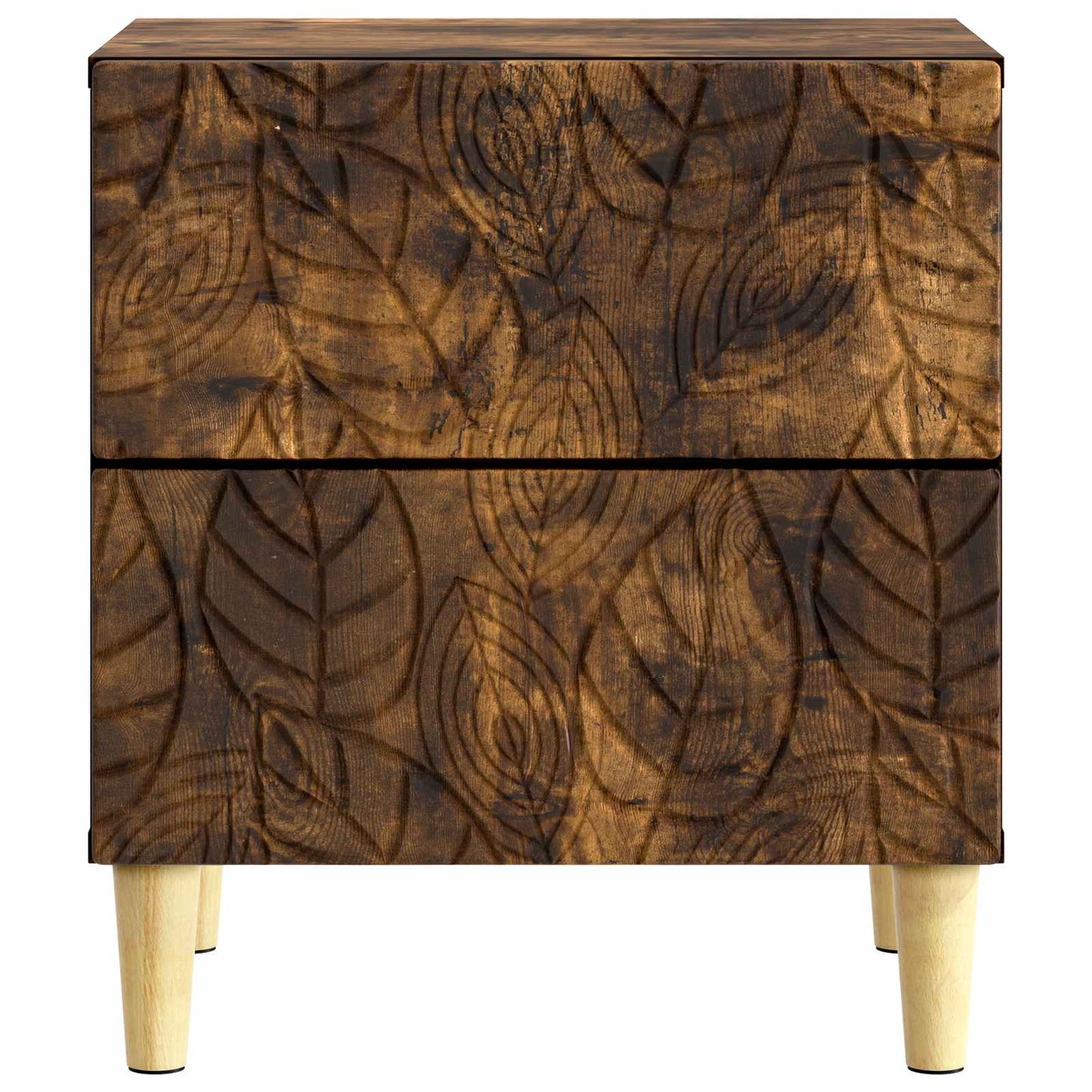 Nattbord Røkt Eik 43 x 34,5 x 48 cm Konstruert tre