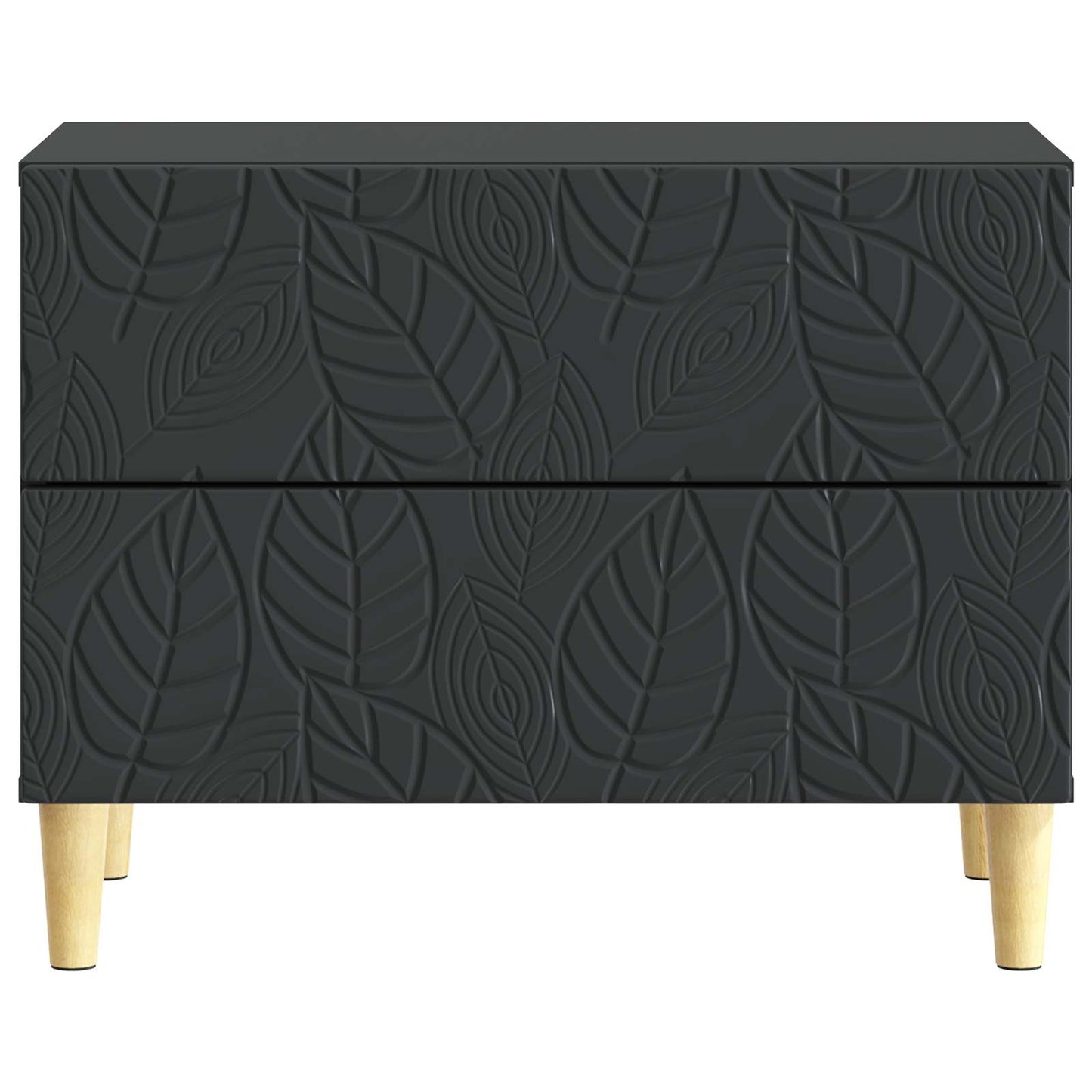 Nattbord Svart 62 x 34,5 x 48 cm Konstruert tre