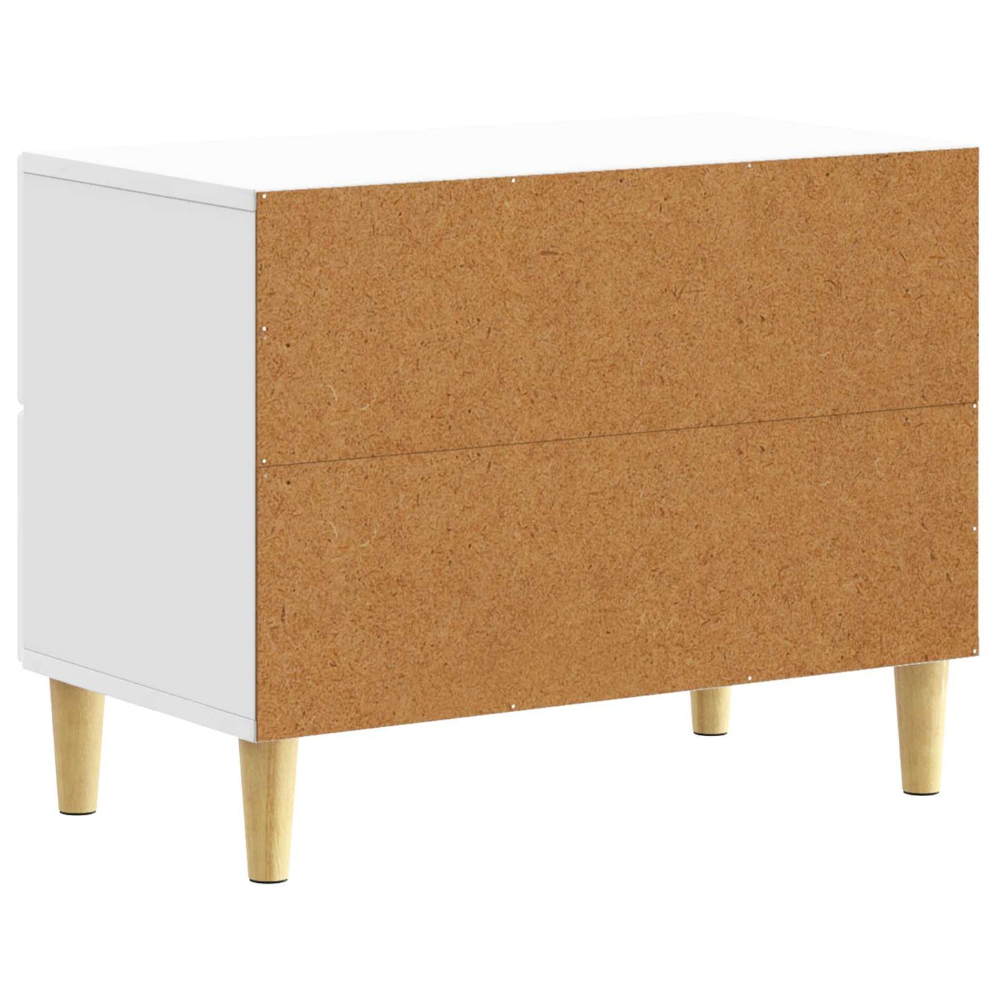 Nattbord Høgglans hvit 62 x 34,5 x 48 cm Konstruert tre