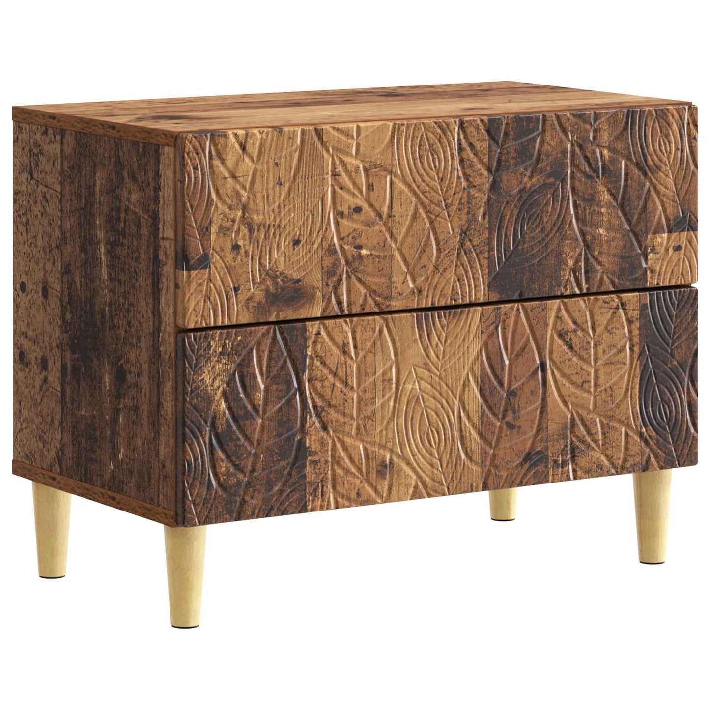 Nattbord Gammelt tre 62 x 34,5 x 48 cm Konstruert tre
