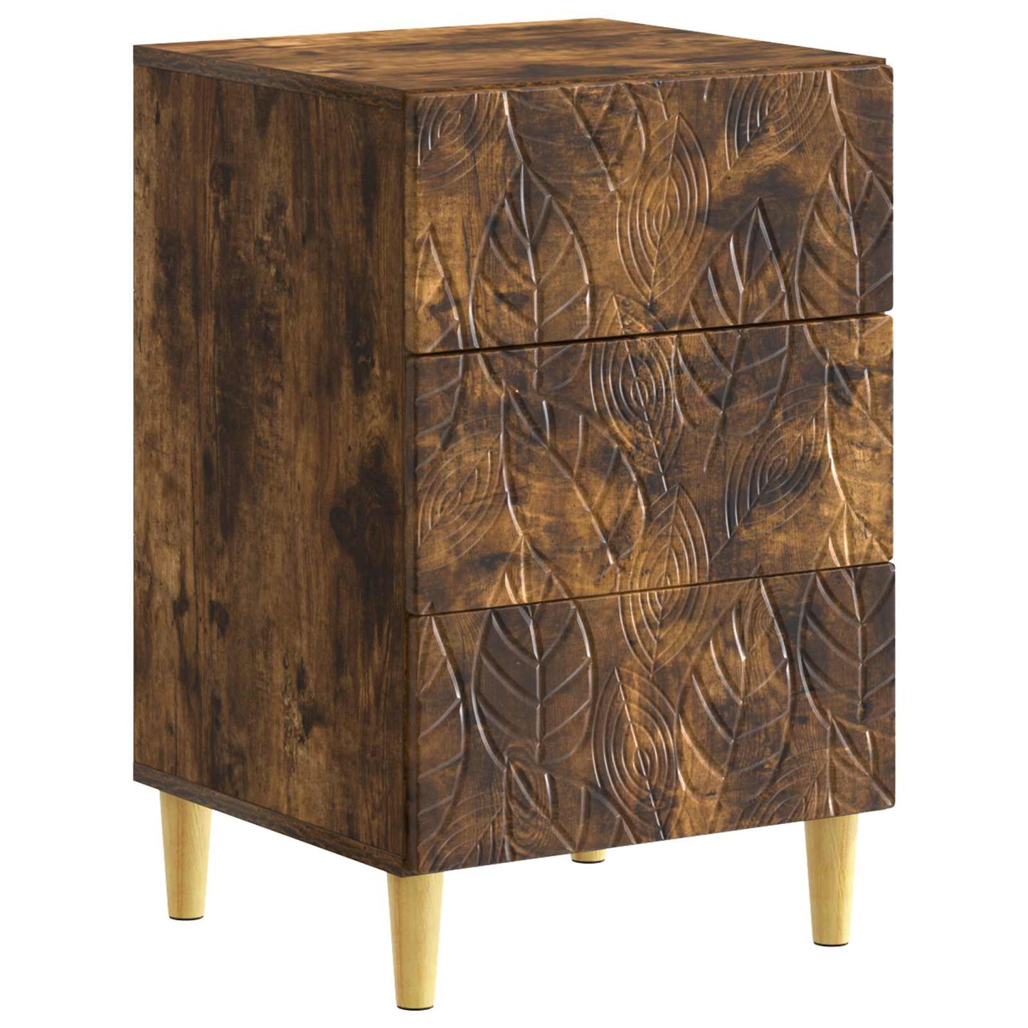 Nattbord Røkt Eik 43 x 39,5 x 66,5 cm Konstruert tre