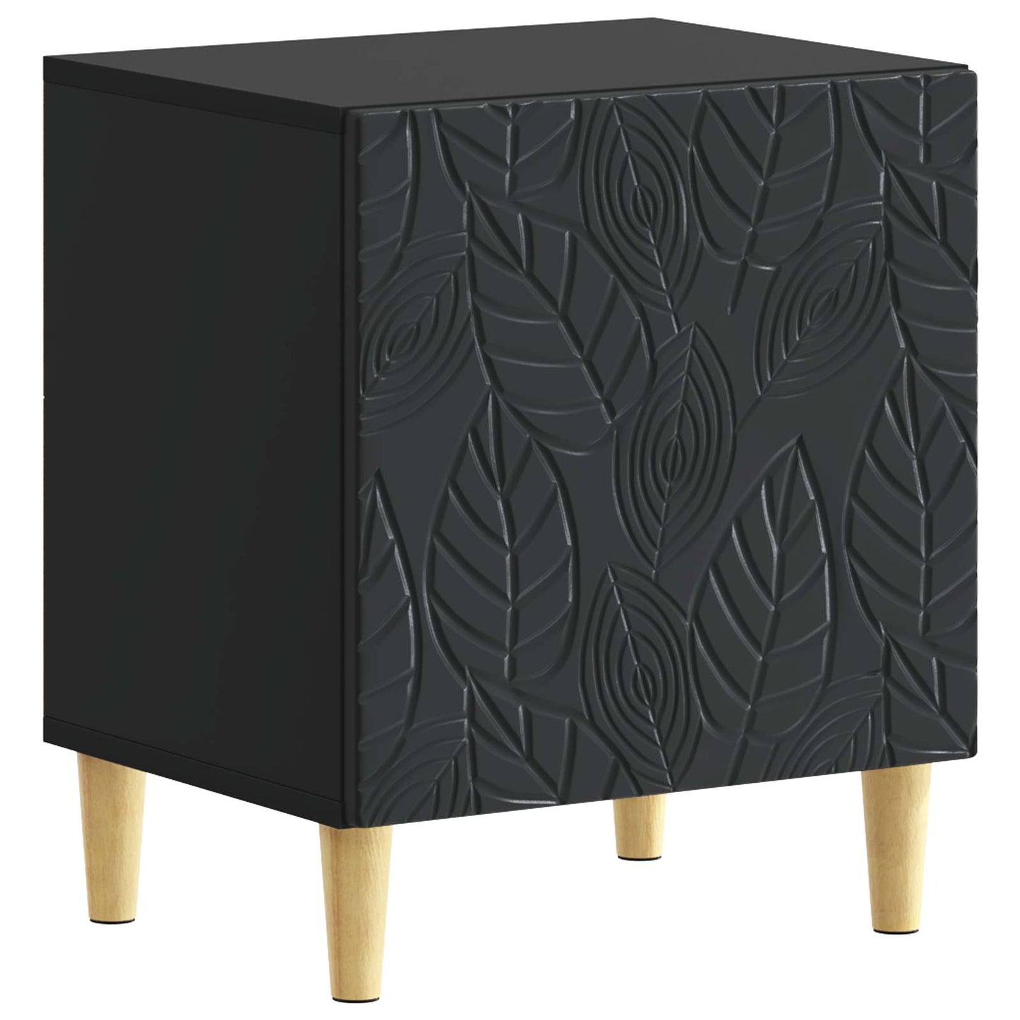 Nattbord Svart 43 x 34,5 x 50 cm Konstruert tre
