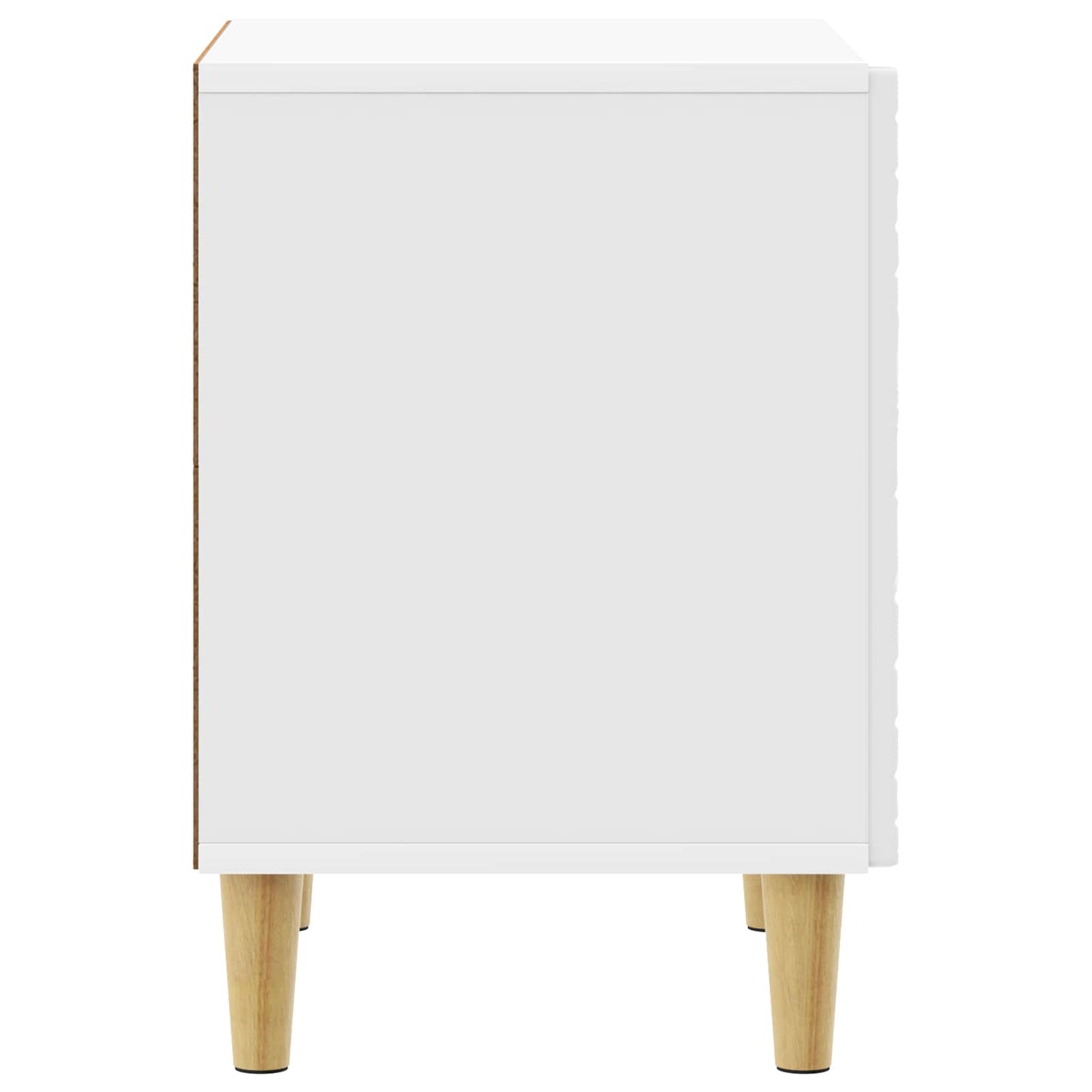 Nattbord Høgglans hvit 43 x 34,5 x 50 cm Konstruert tre