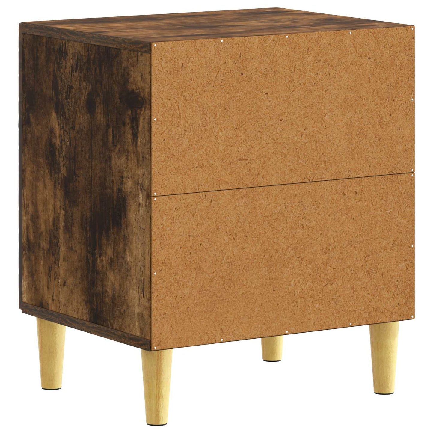 Nattbord 2 pcs Røkt Eik 43 x 34,5 x 50 cm Konstruert tre