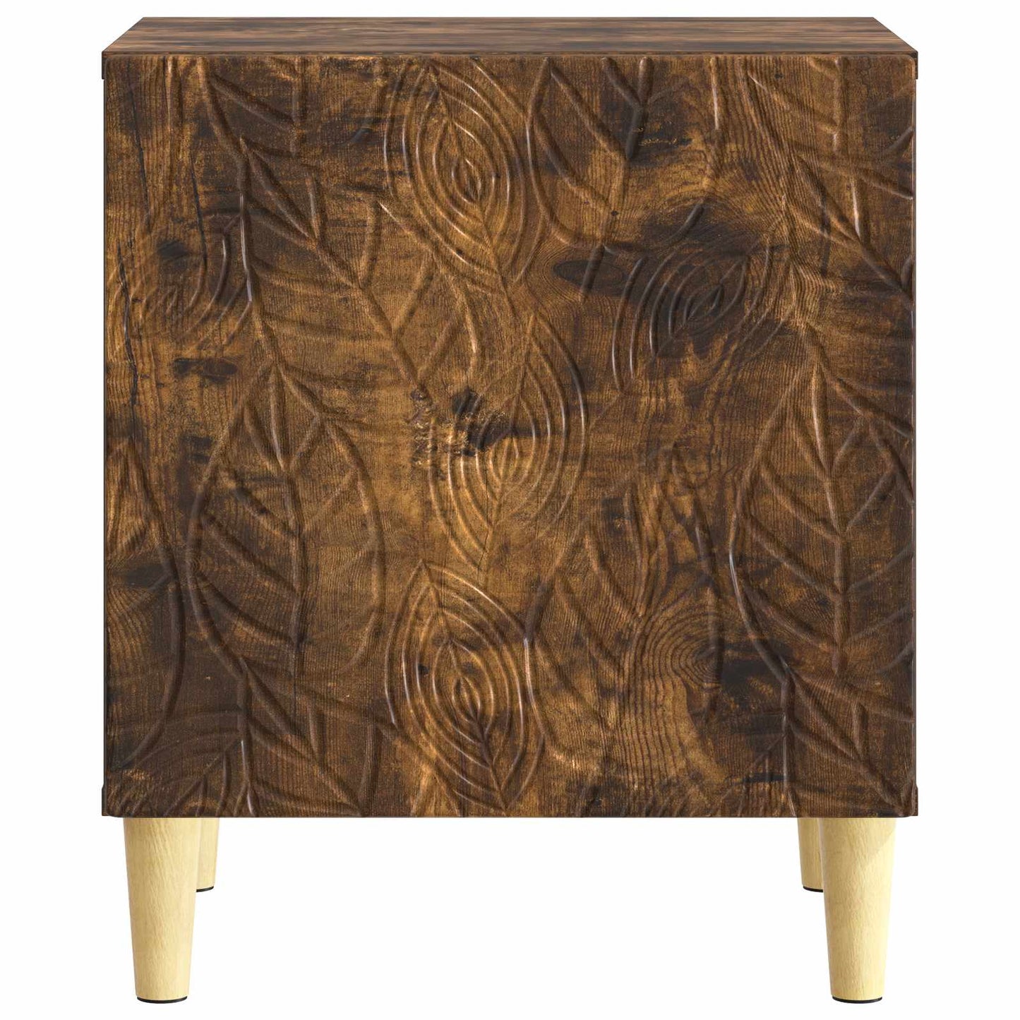 Nattbord 2 pcs Røkt Eik 43 x 34,5 x 50 cm Konstruert tre