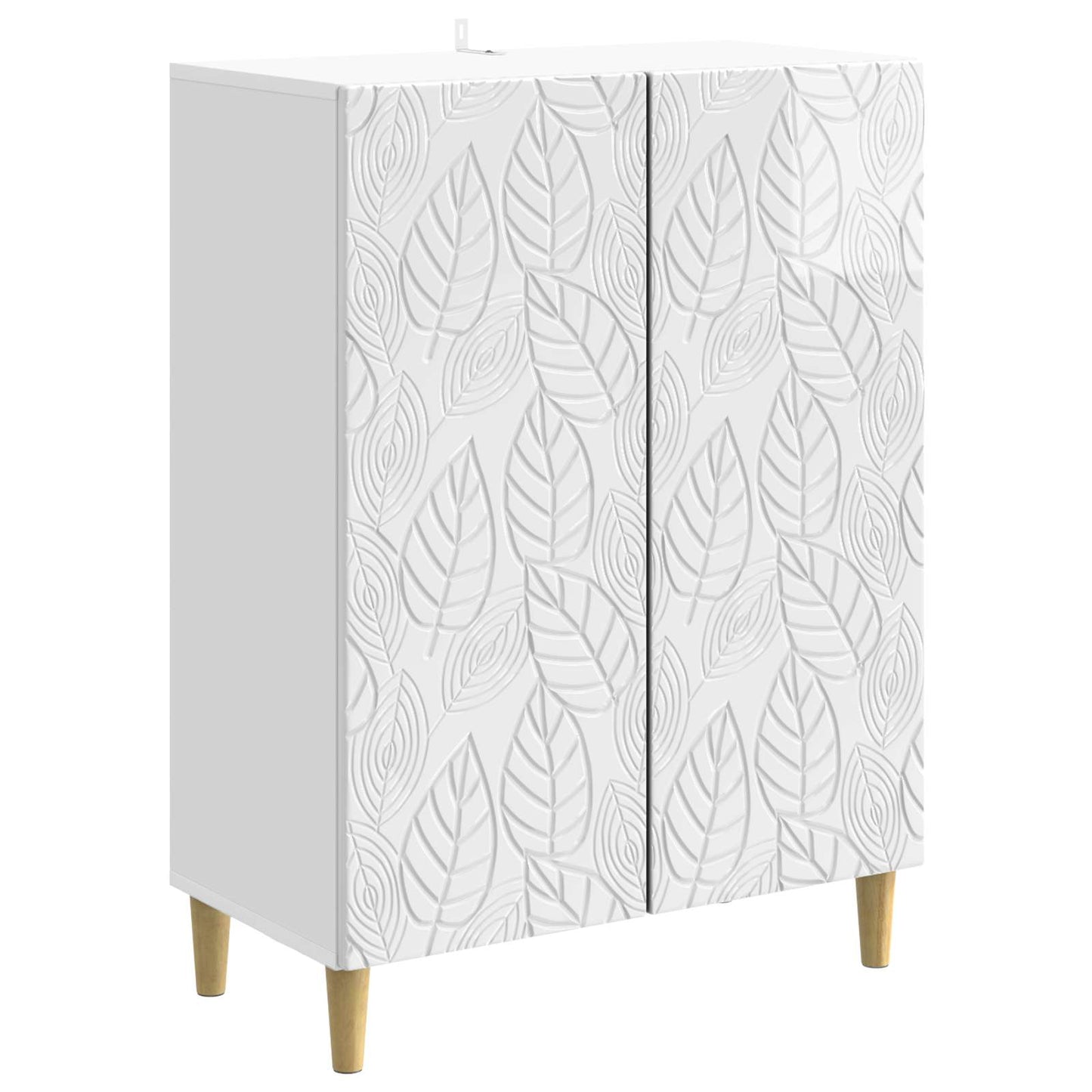 Serviesskap Høgglans hvit 66 x 34,5 x 90 cm Konstruert tre