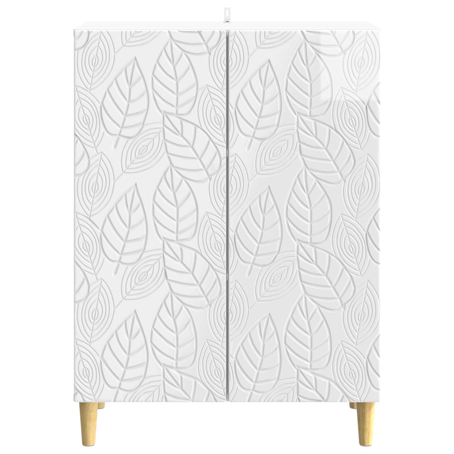 Serviesskap Høgglans hvit 66 x 34,5 x 90 cm Konstruert tre