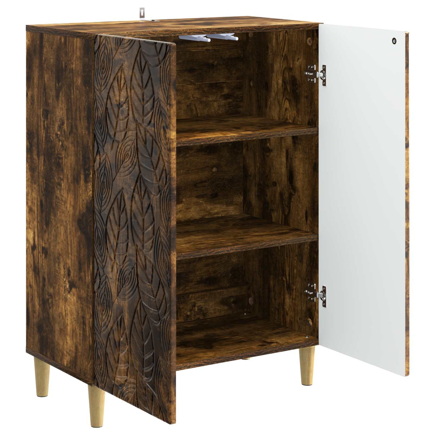 Serviesskap Røkt Eik 66 x 34,5 x 90 cm Konstruert tre