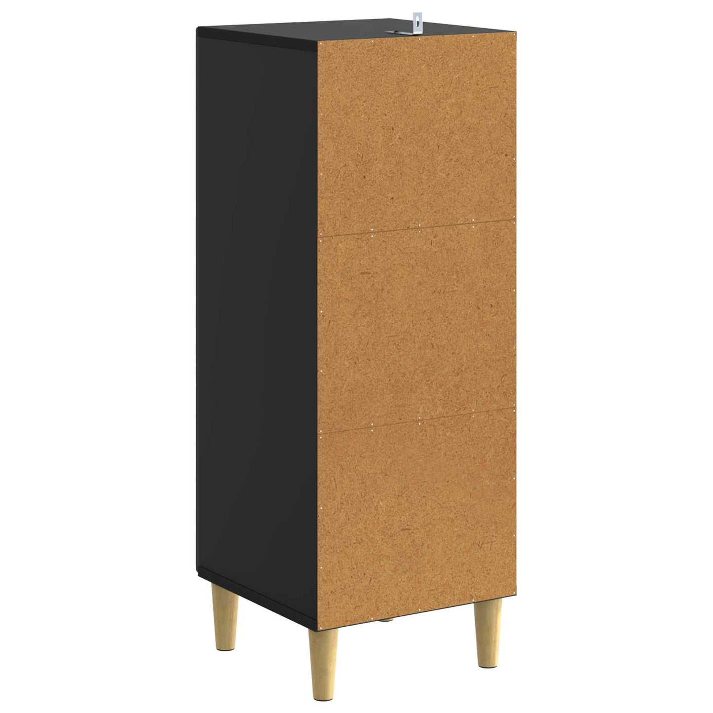 Serviesskap Svart 33 x 34,5 x 90 cm Konstruert tre