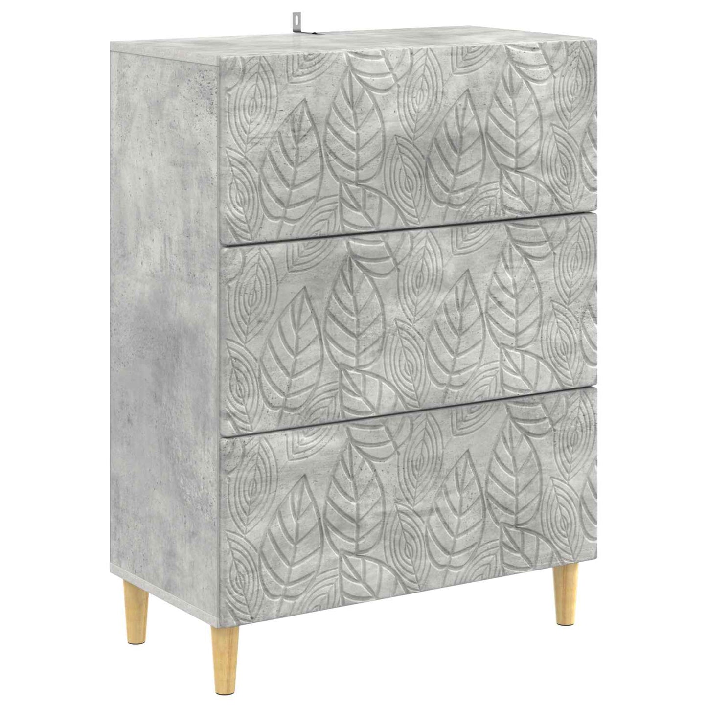 Skuffeskap Betonggrå 66 x 34,5 x 90 cm Konstruert tre