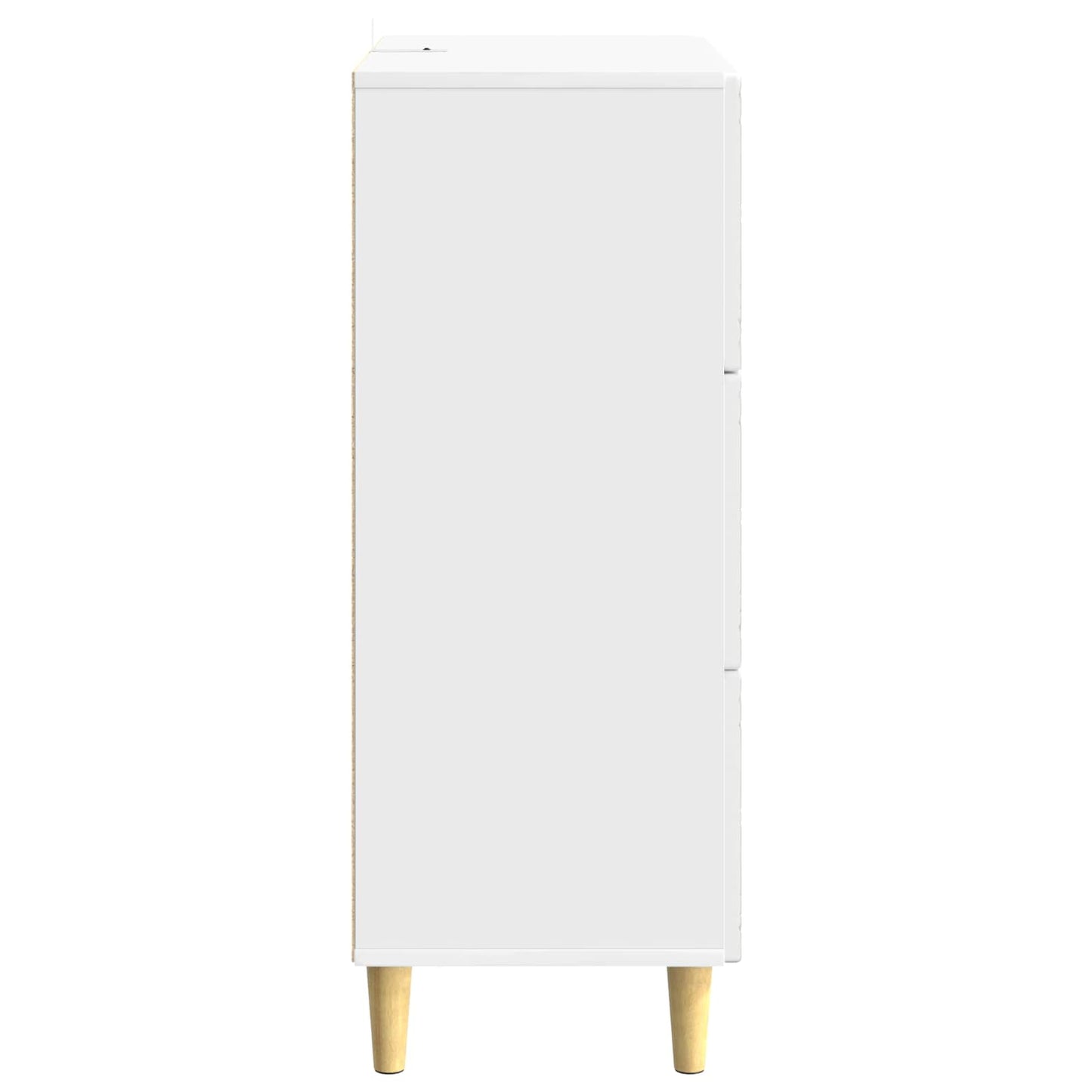 Skuffeskap Høgglans hvit 66 x 34,5 x 90 cm Konstruert tre