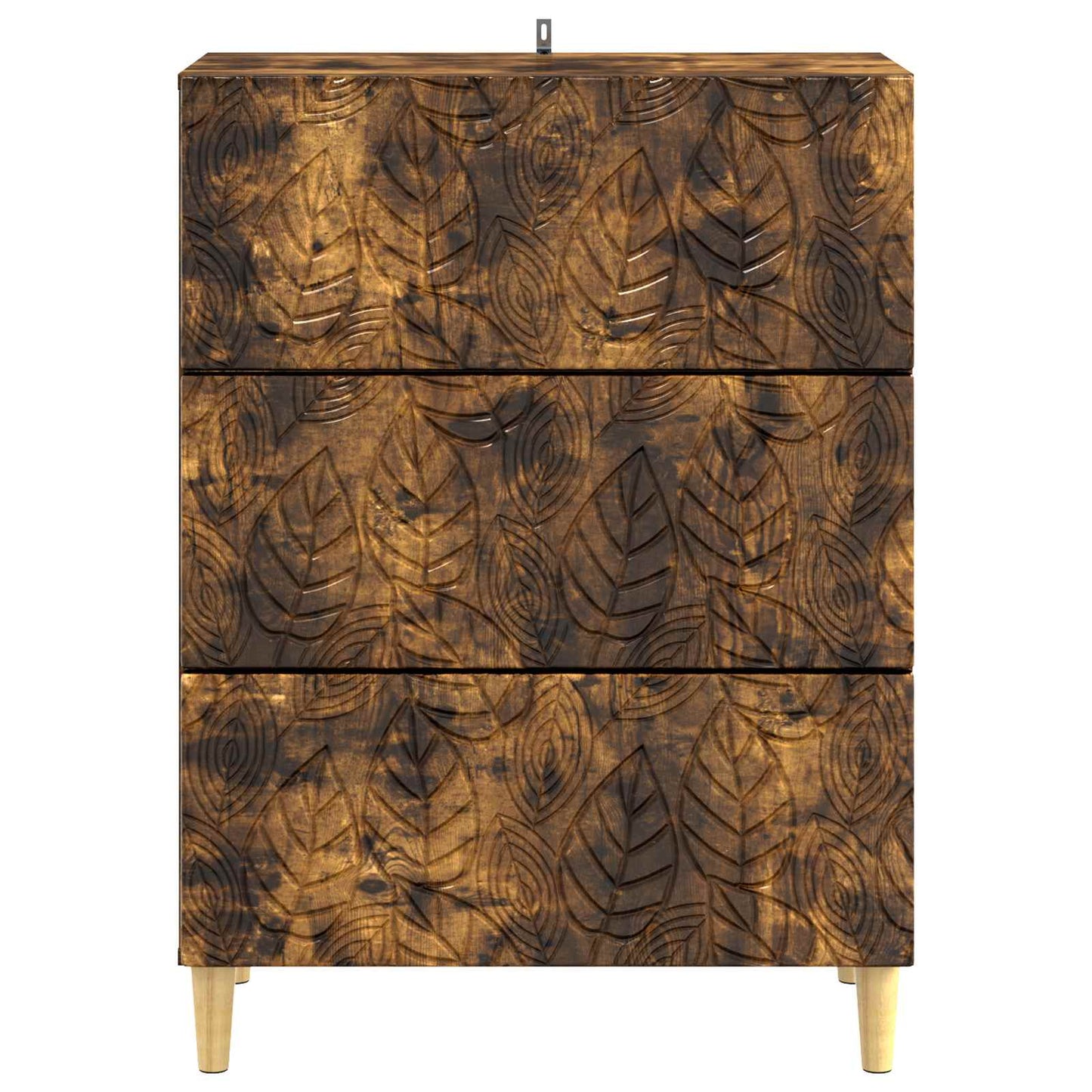 Skuffeskap Røkt Eik 66 x 34,5 x 90 cm Konstruert tre