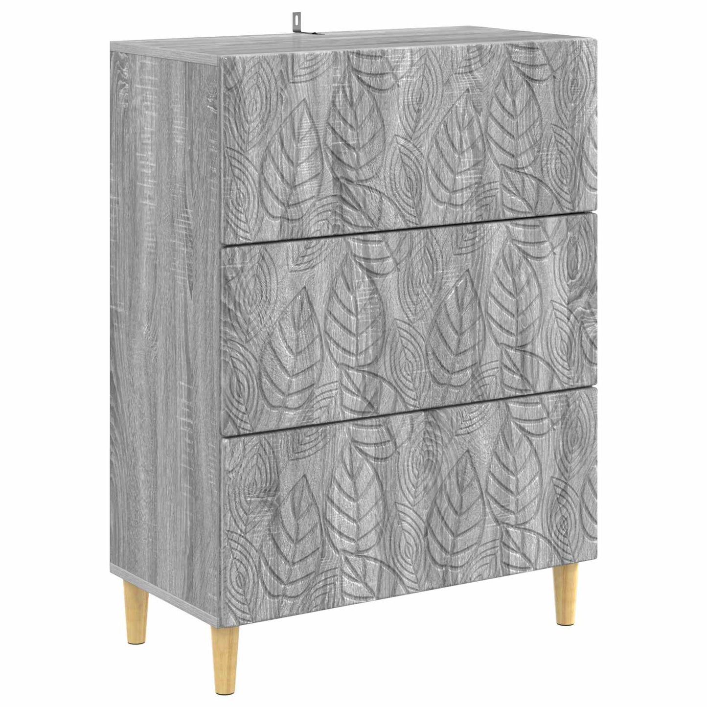 Skuffeskap Grå Sonoma 66 x 34,5 x 90 cm Konstruert tre
