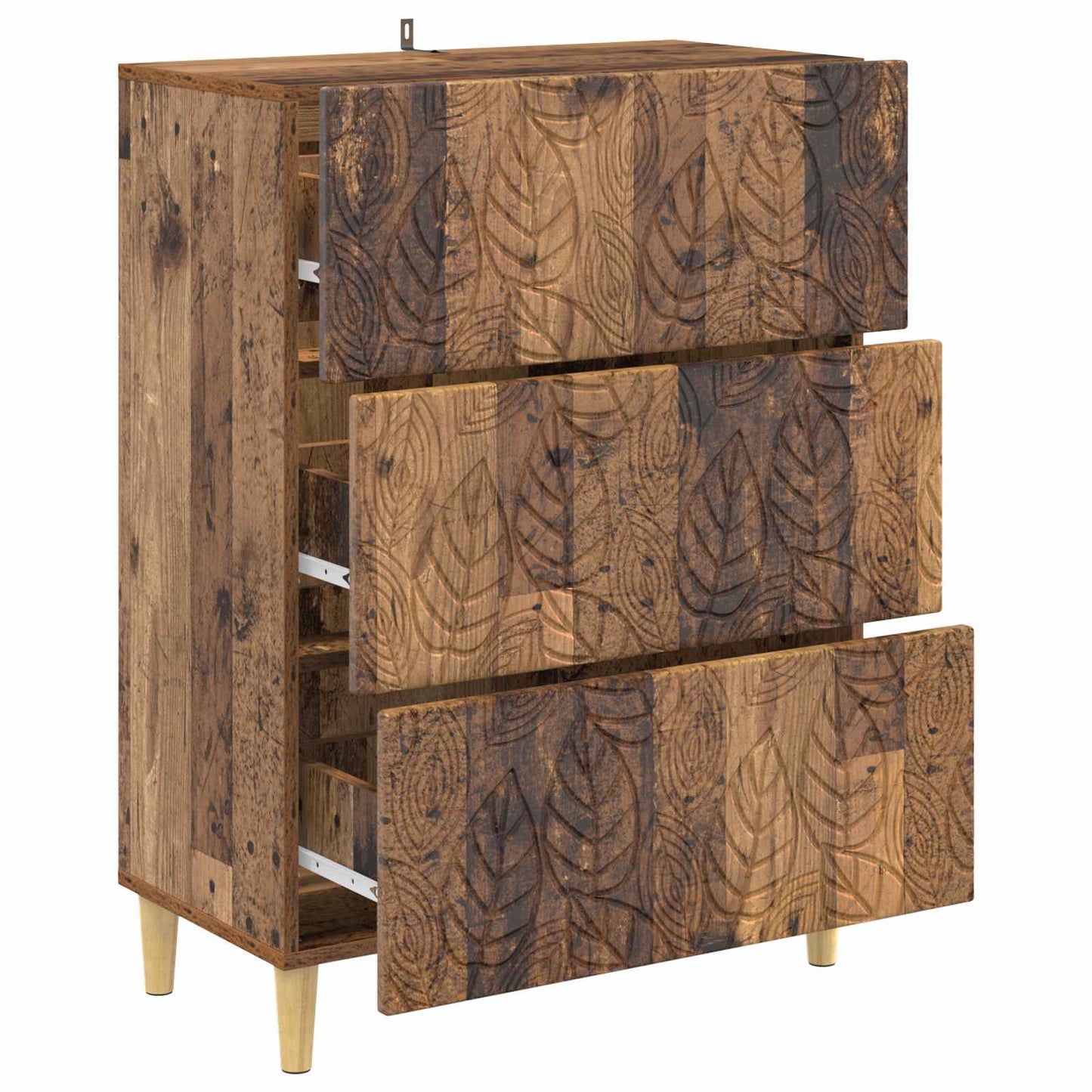Skuffeskap Gammelt tre 66 x 34,5 x 90 cm Konstruert tre