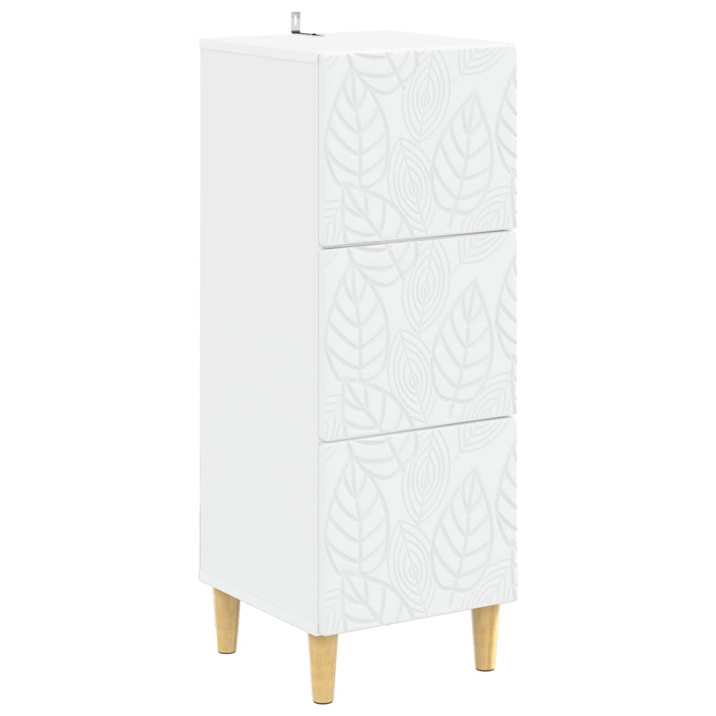Skuffeskap Hvit 33 x 34,5 x 90 cm Konstruert tre