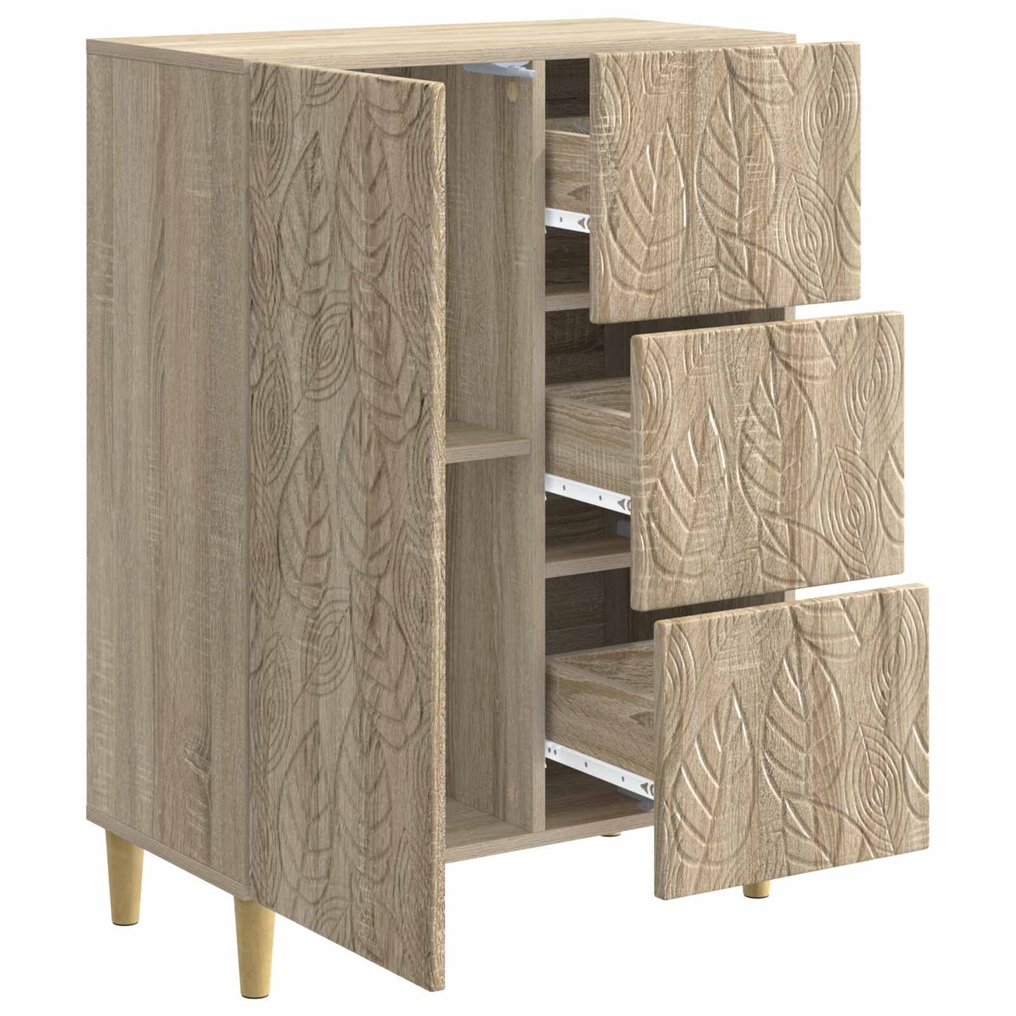 Serviesskap Sonoma eik 66 x 34,5 x 90 cm Konstruert tre