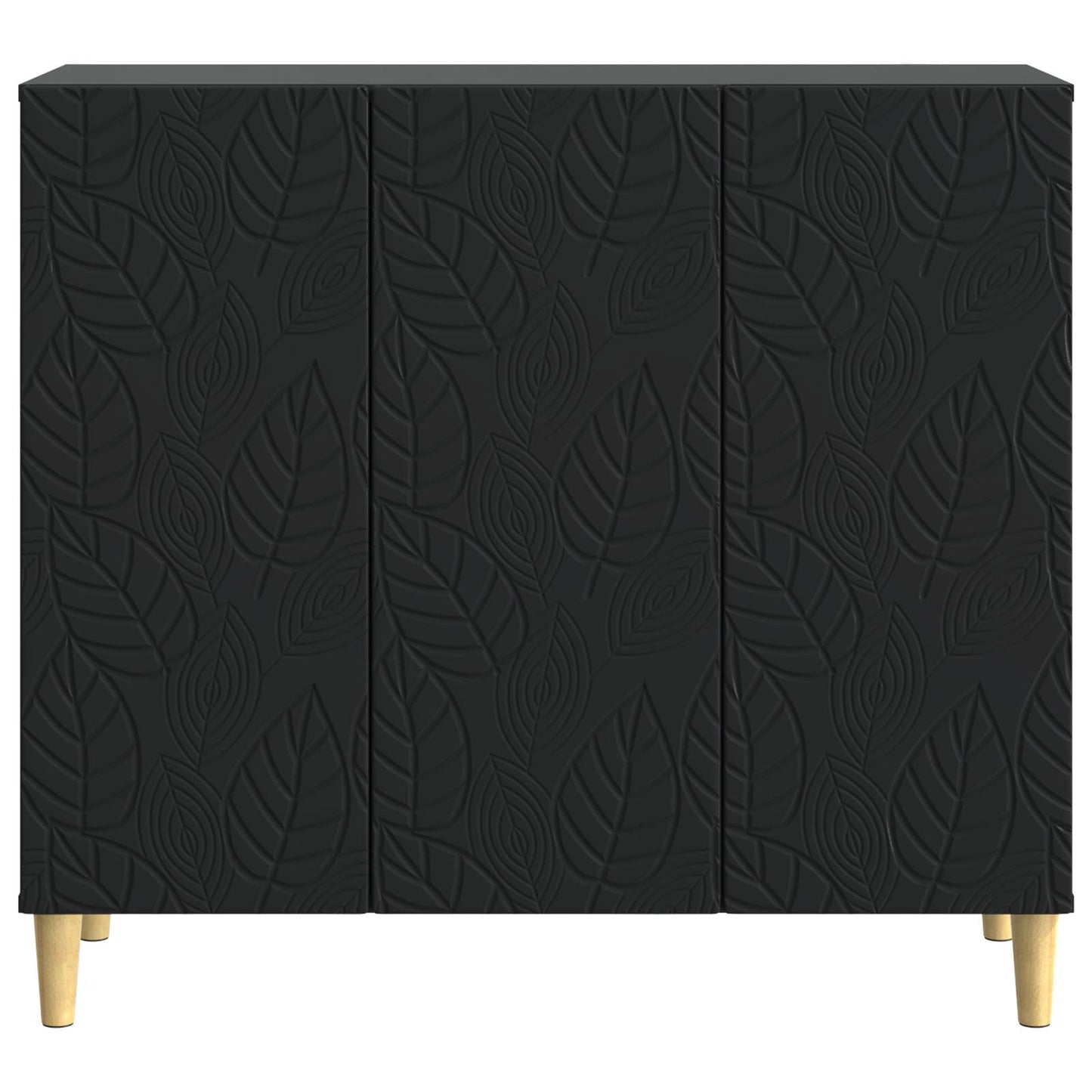 Serviesskap Svart 89 x 34,5 x 80 cm Konstruert tre