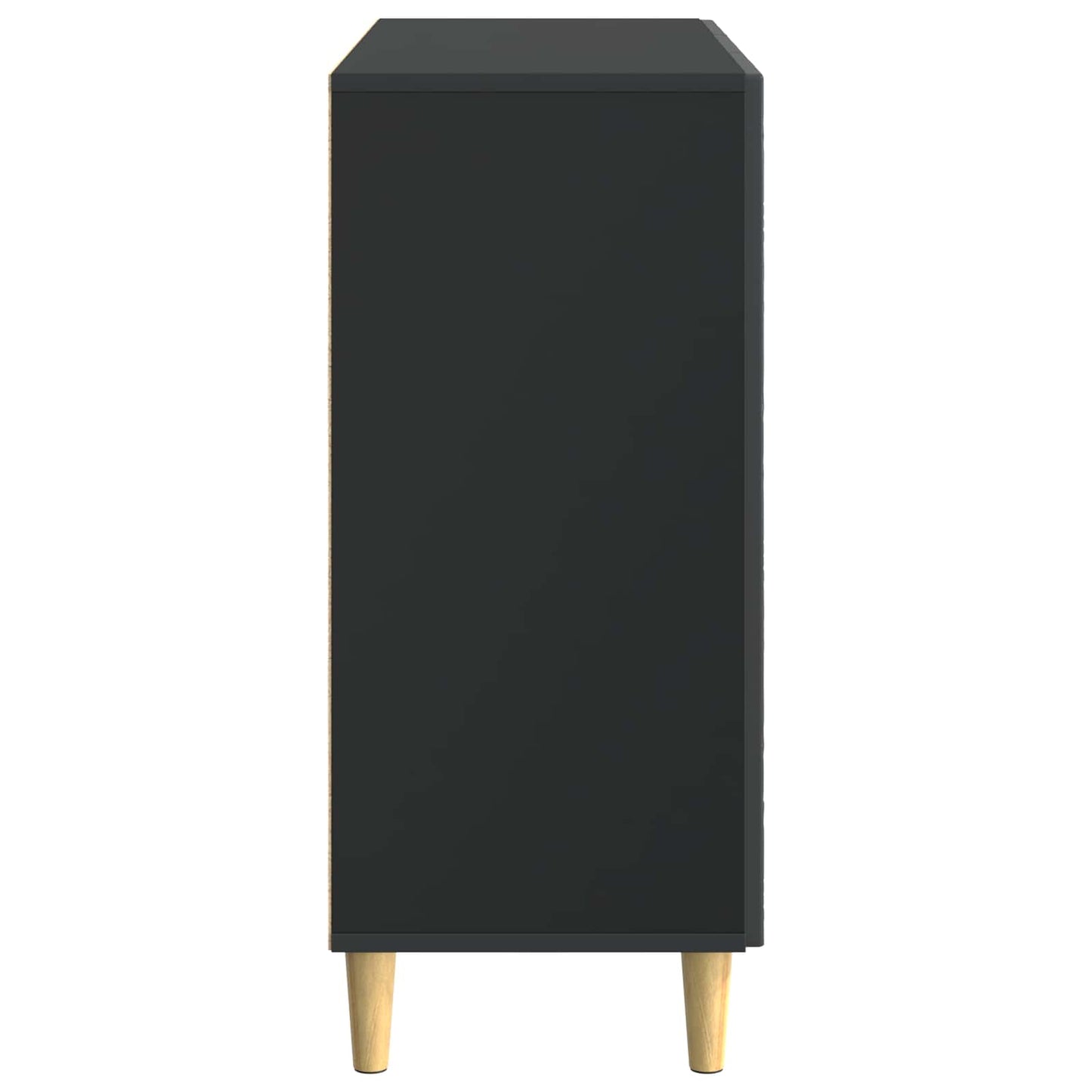 Serviesskap Svart 89 x 34,5 x 80 cm Konstruert tre