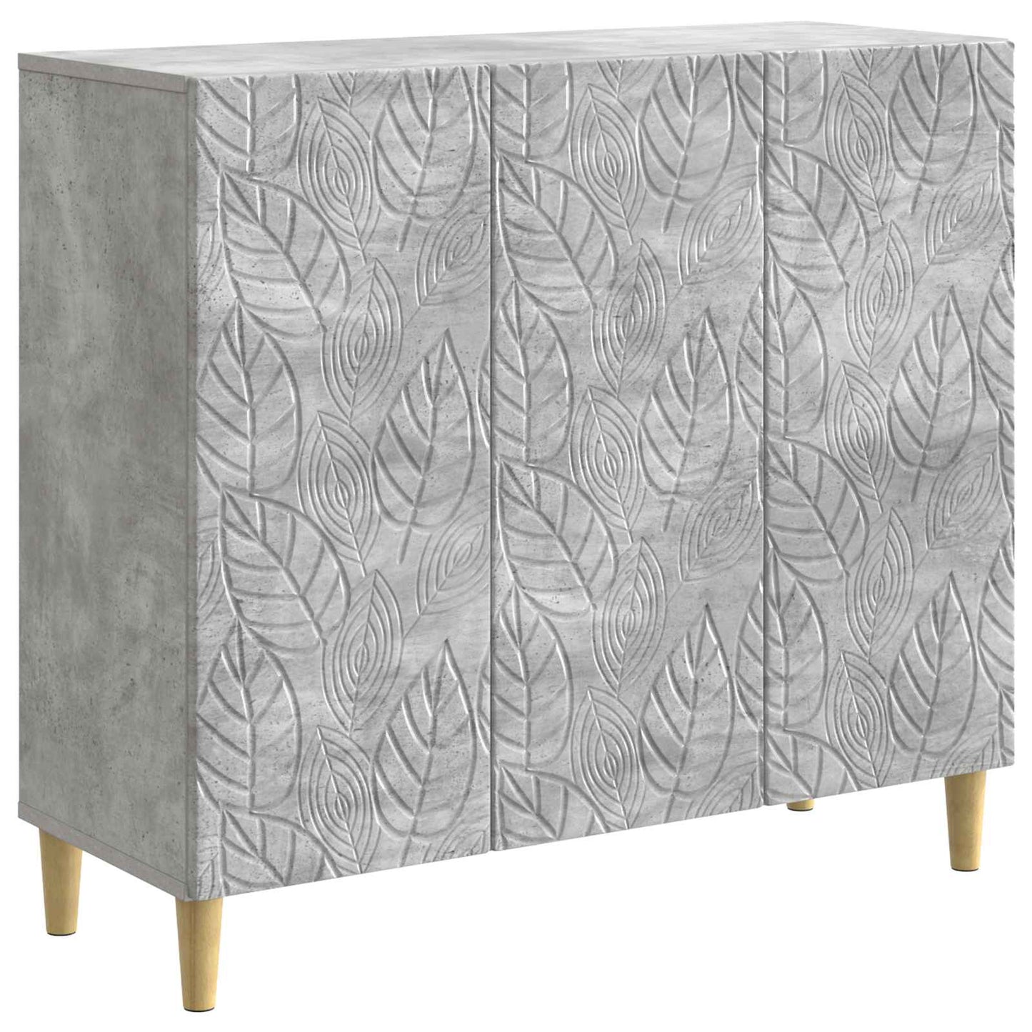 Serviesskap Betonggrå 89 x 34,5 x 80 cm Konstruert tre
