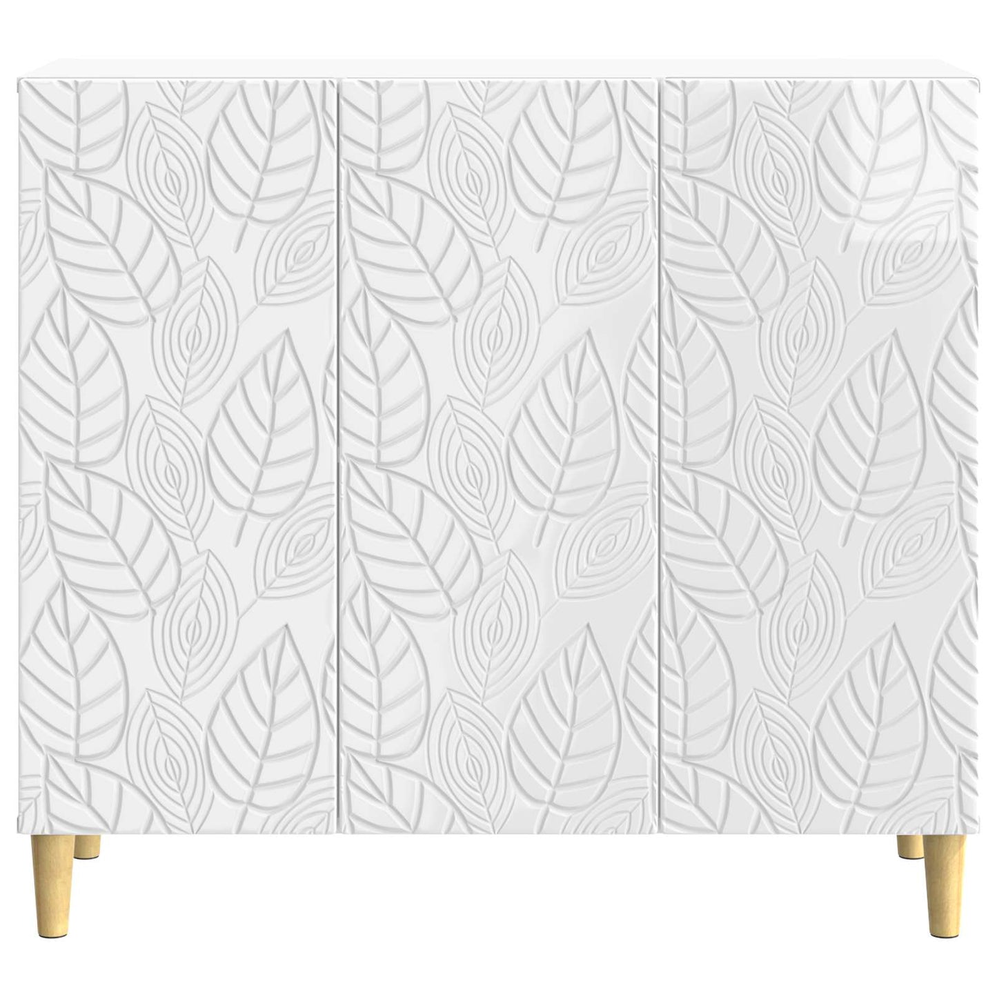 Serviesskap Høgglans hvit 89 x 34,5 x 80 cm Konstruert tre