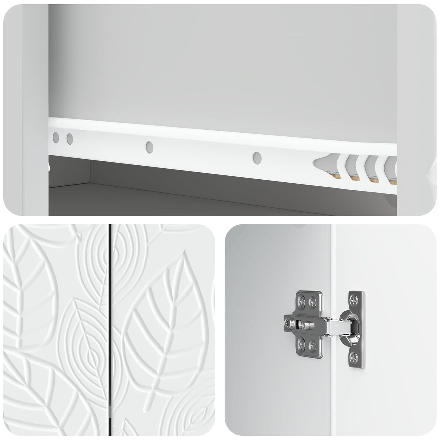 Serviesskap Hvit 89 x 34,5 x 60 cm Konstruert tre