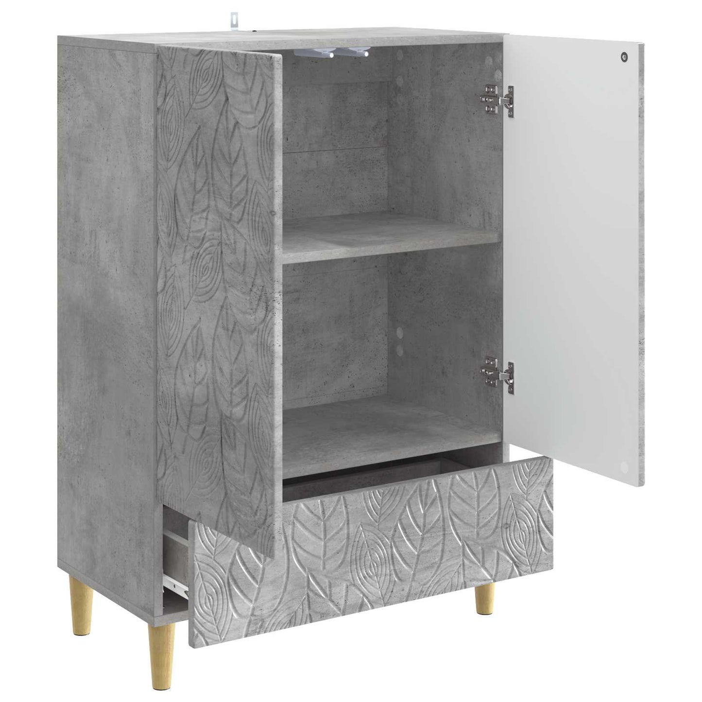 Serviesskap Betonggrå 66 x 34,5 x 95 cm Konstruert tre