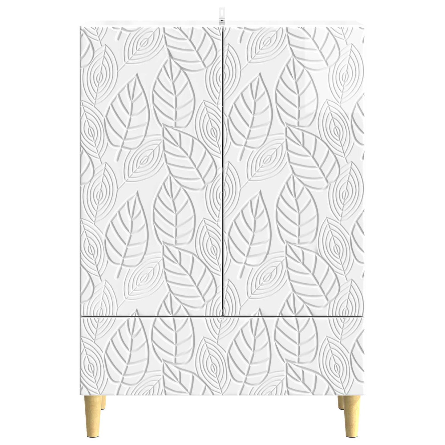Serviesskap Høgglans hvit 66 x 34,5 x 95 cm Konstruert tre
