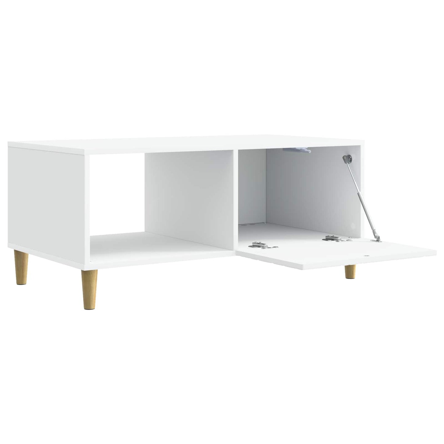 Kaffebord Hvit 90 x 50 x 40 cm Konstruert tre