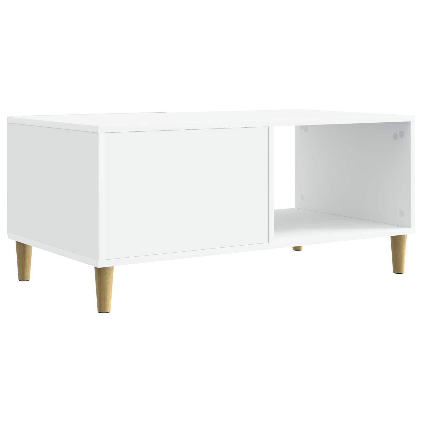 Kaffebord Hvit 90 x 50 x 40 cm Konstruert tre