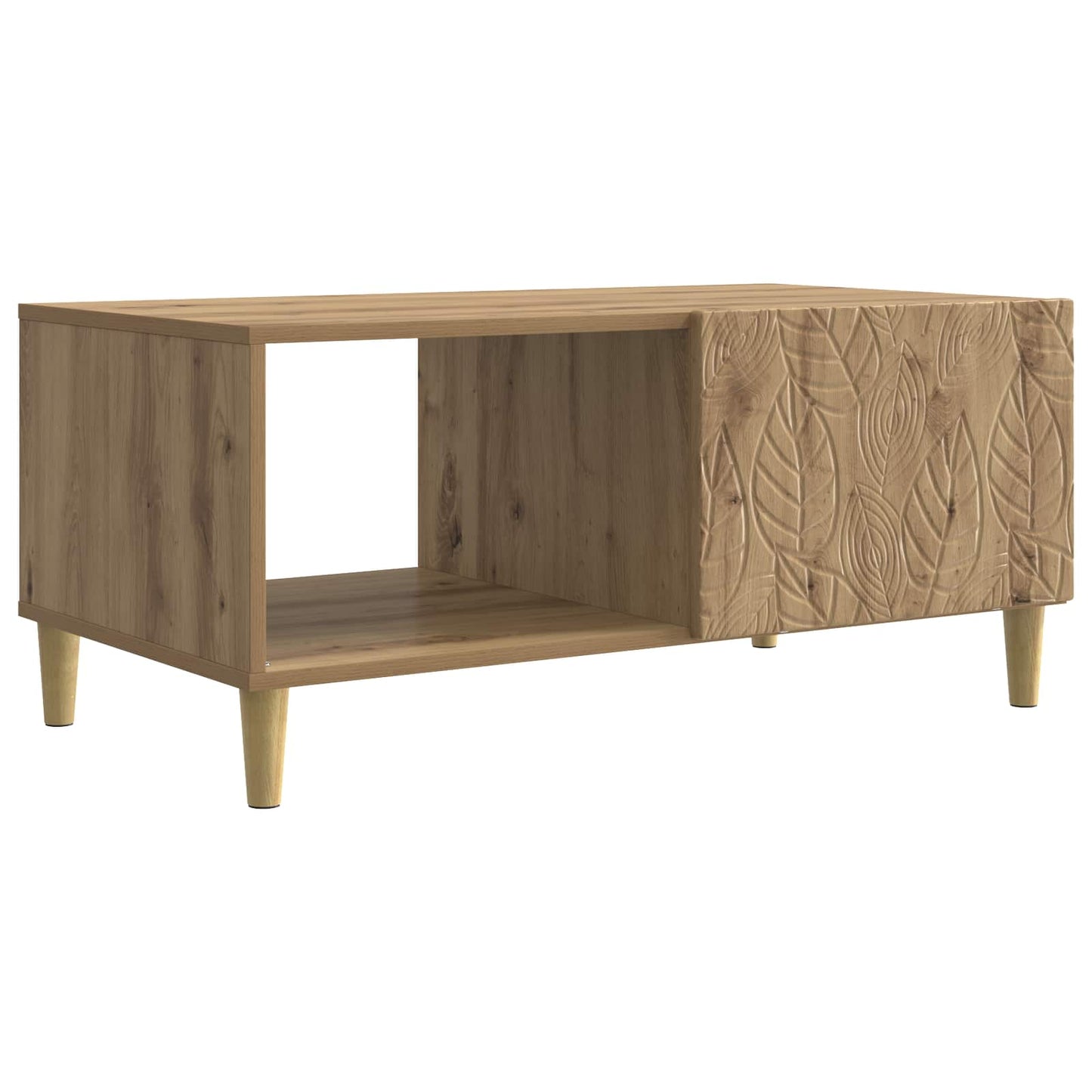 Kaffebord Artisan eik 90 x 50 x 40 cm Konstruert tre
