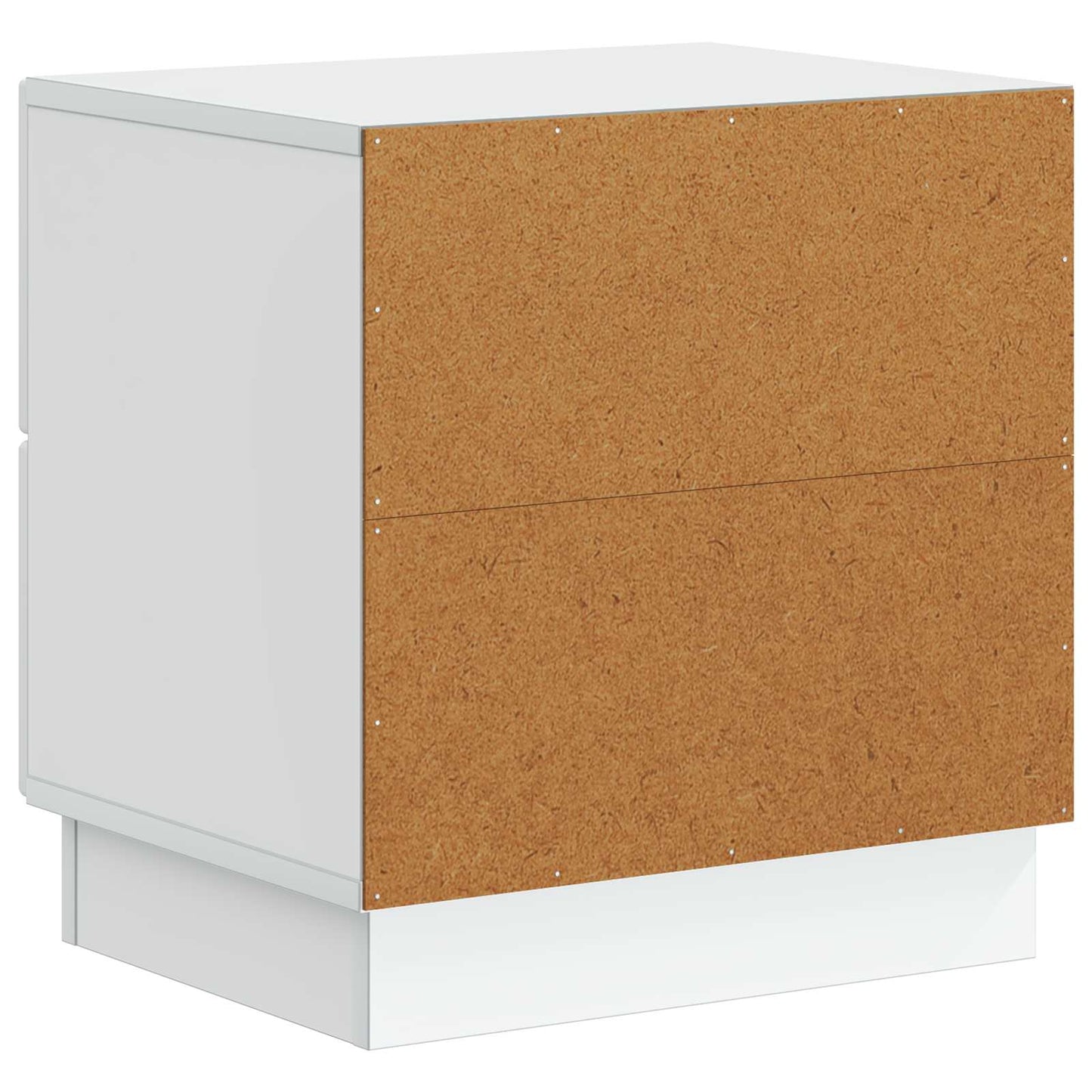Nattbordskap med skuff Hvit 43 x 34,5 x 44,5 cm Konstruert tre