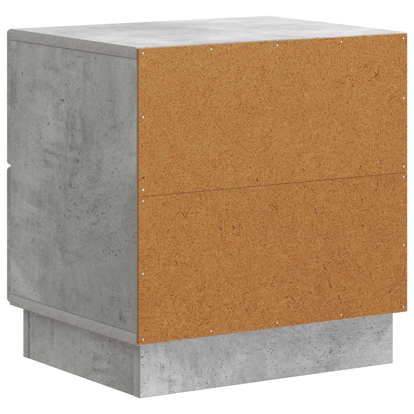 Nattbordskap 2 pcs Betonggrå 43 x 34,5 x 44,5 cm Konstruert tre