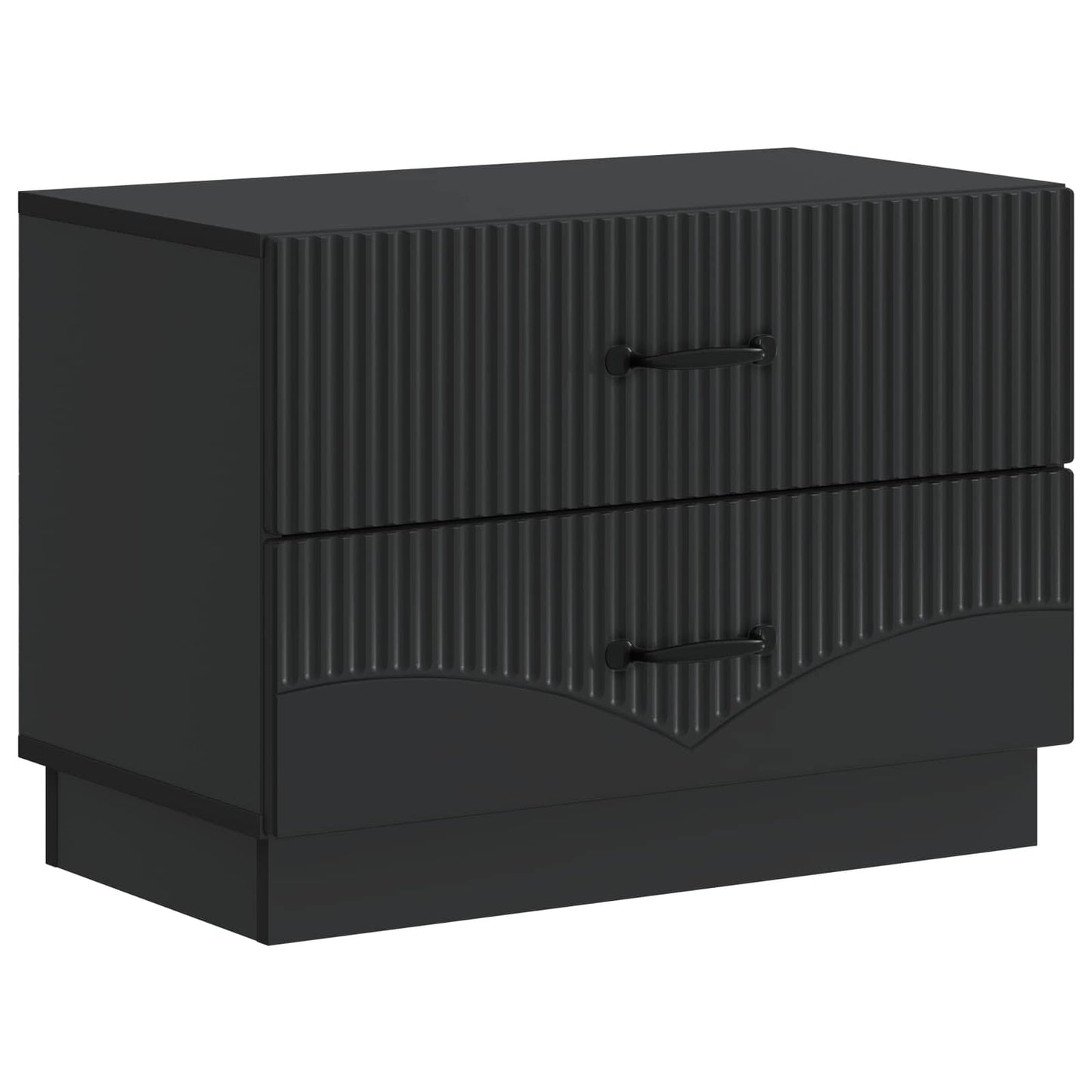 Nattbordskap med skuff Svart 62 x 34,5 x 44,5 cm Konstruert tre