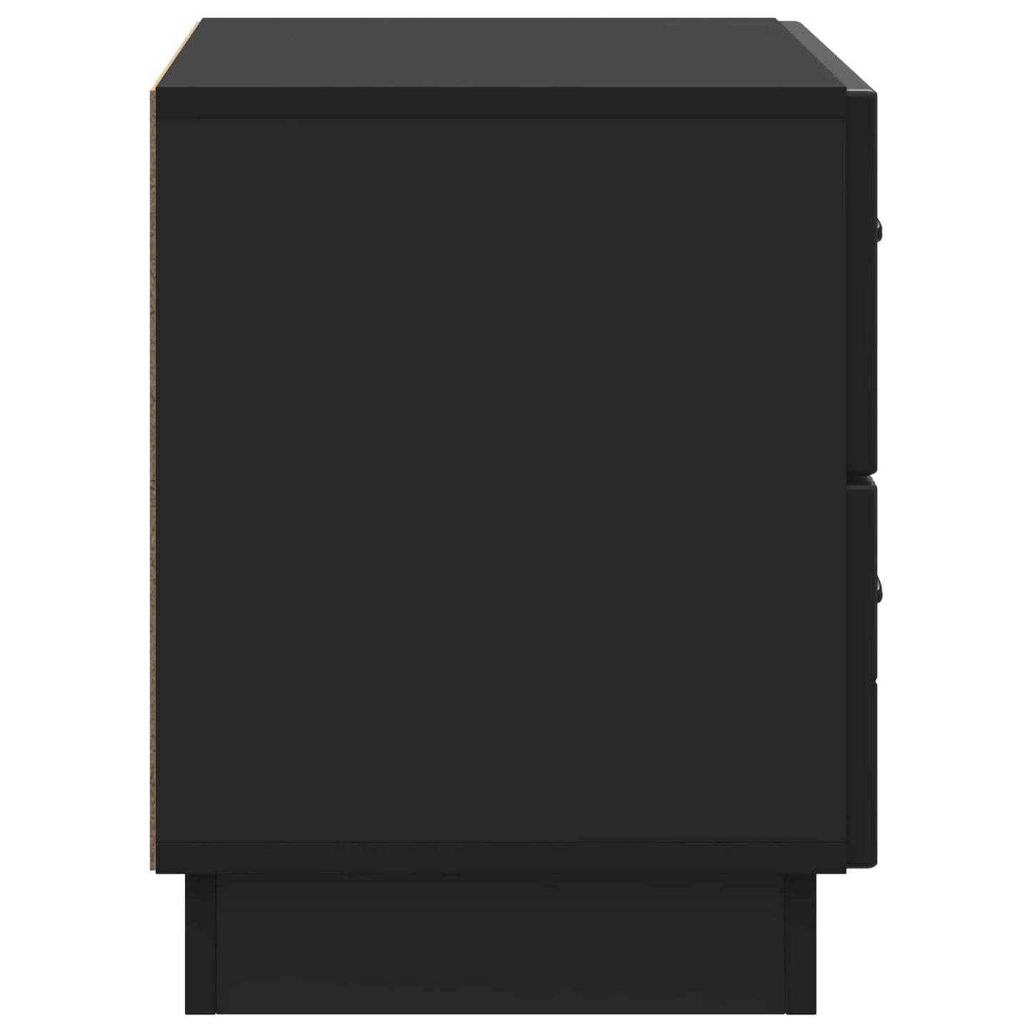 Nattbordskap med skuff Svart 62 x 34,5 x 44,5 cm Konstruert tre