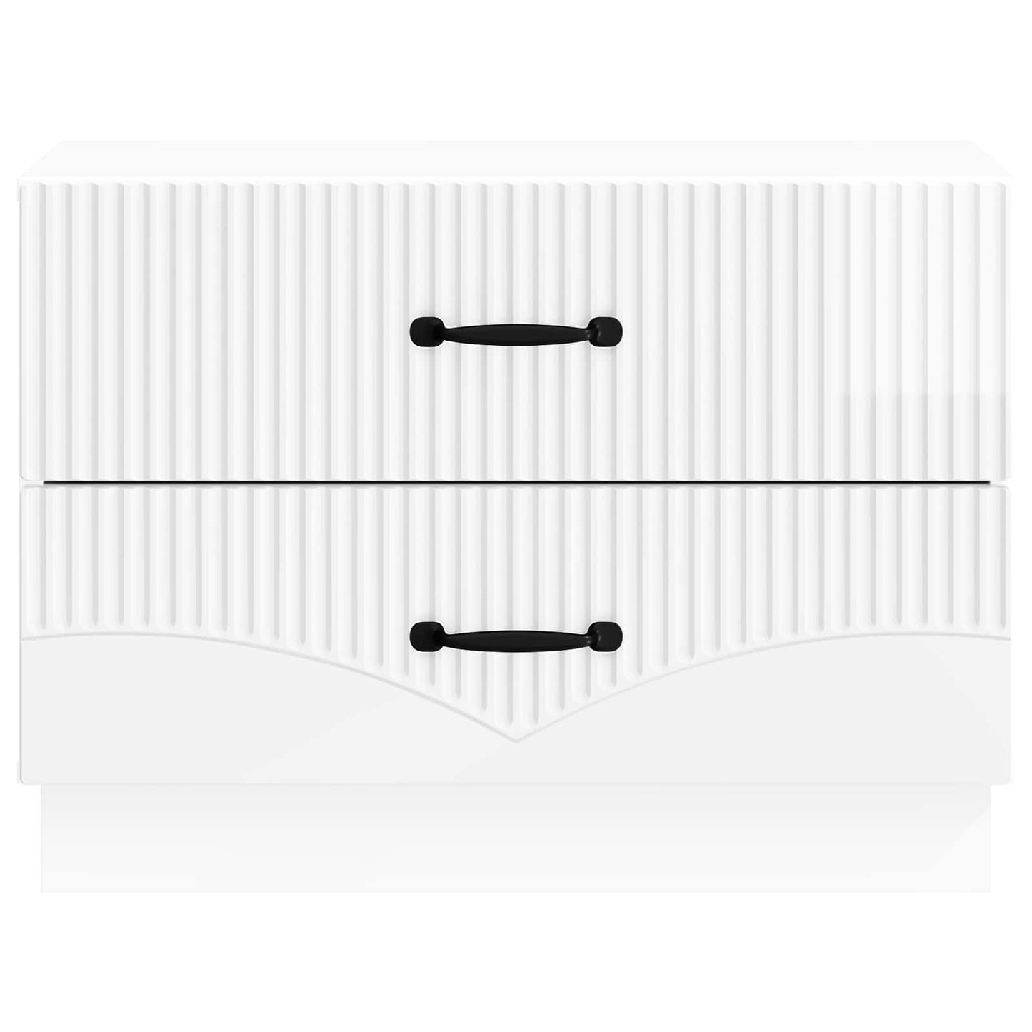 Nattbordskap Høgglans hvit 62 x 34,5 x 44,5 cm Konstruert tre