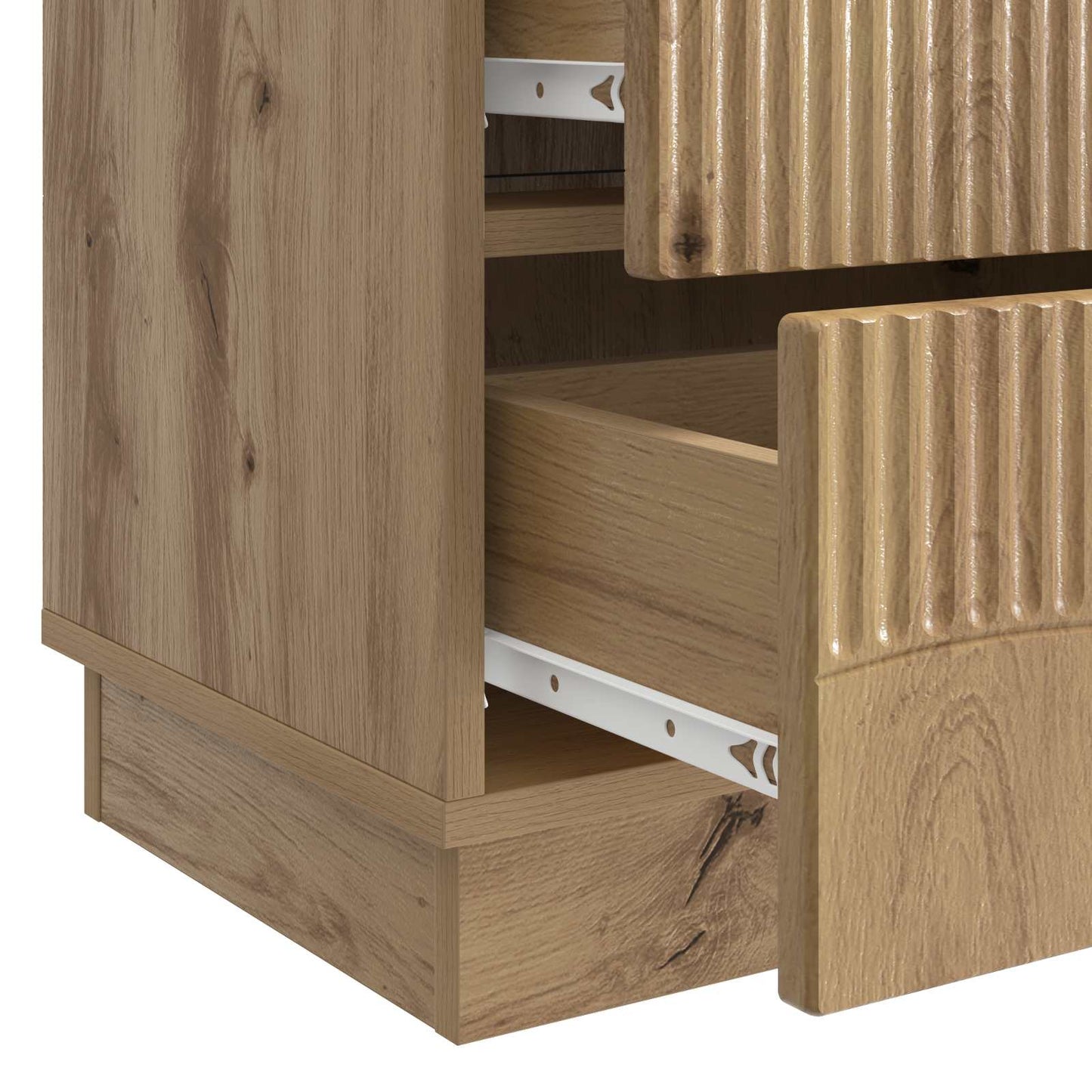 Nattbordskap Artisan eik 62 x 34,5 x 44,5 cm Konstruert tre