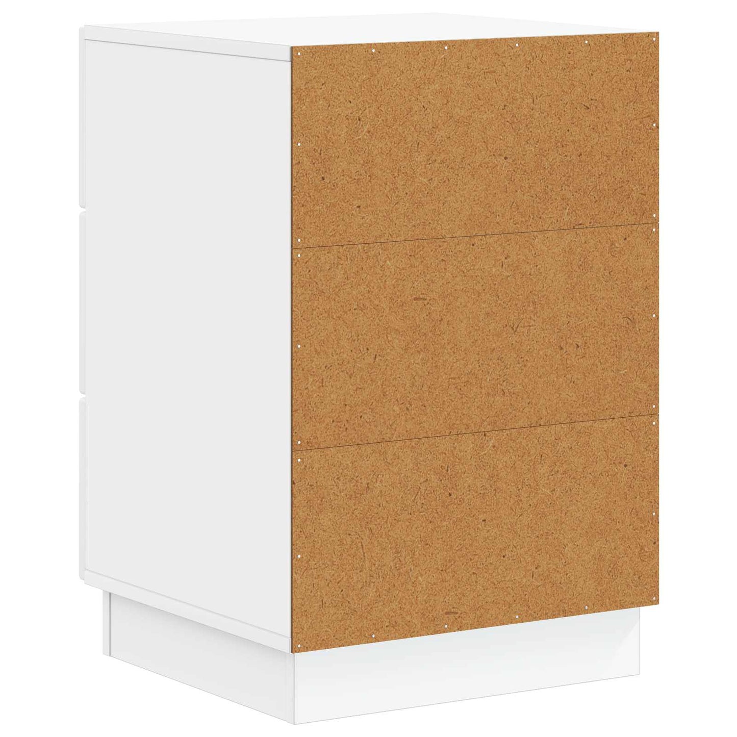Nattbordskap Høgglans hvit 43 x 41 x 63,5 cm Konstruert tre