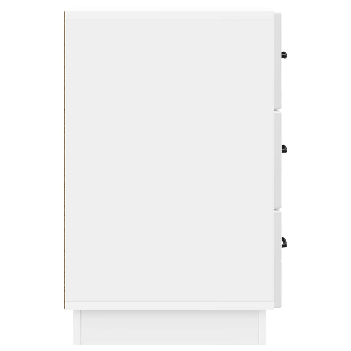 Nattbordskap Høgglans hvit 43 x 41 x 63,5 cm Konstruert tre